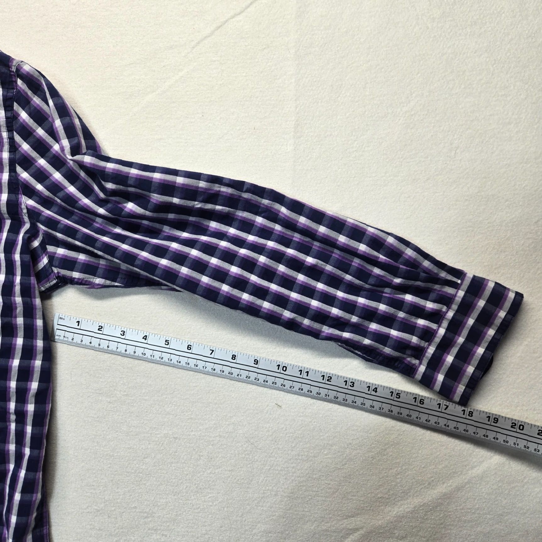 Chaps VINTAGE CHAPS Shirt Purple Checkered Button-Up Long Sleeve Adult M Medium Men’s Size M Purple Checkered Button-Up Shirt Size US M / EU 48-50 / 2 - 5 Thumbnail