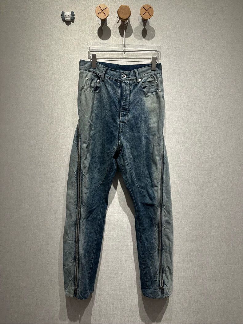 Rick Owens Rick Owens Washed wide-leg zipper pants-2506 Size US 30 / EU 46 - 1 Thumbnail