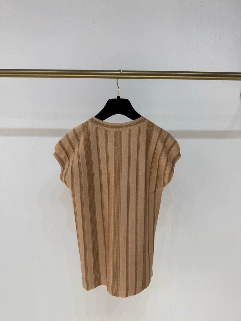 Loro Piana LORO PIANA Striped silk cashmere top Size M / US 6-8 / IT 42-44 - 4 Thumbnail