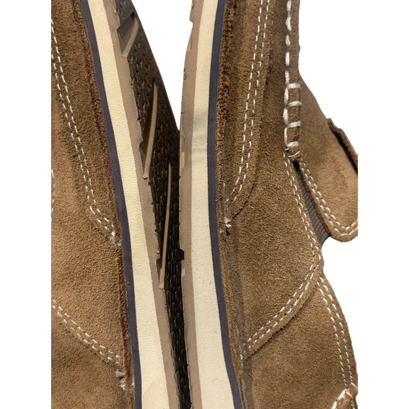 Ariat Ariat Womens Cruiser Brown Suede Leather Tooled Toe Sz 8.5 B Size US 8.5 / IT 38.5 - 7 Thumbnail