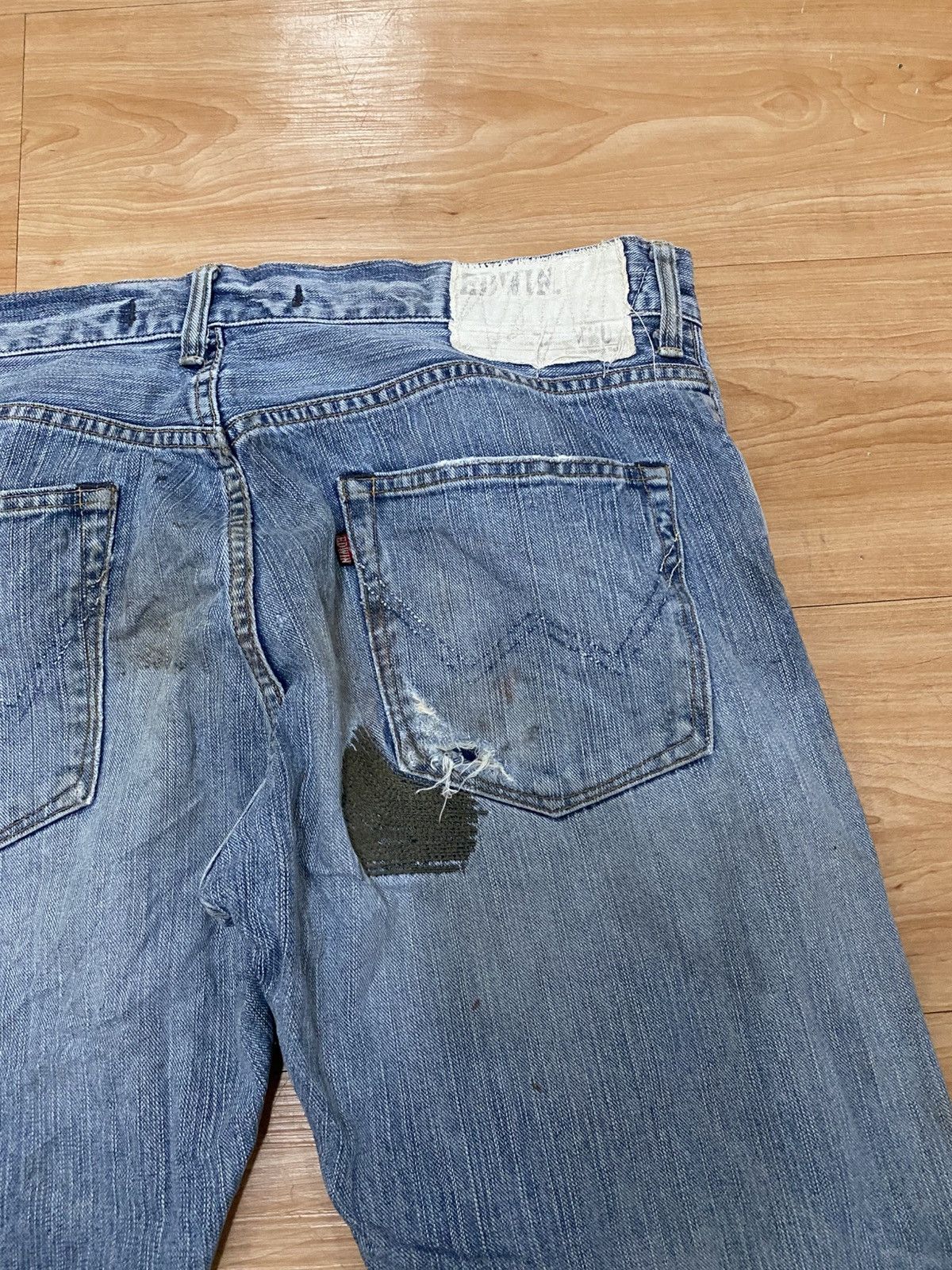 Edwin × Japanese Brand Edwin exclusive vintage model xv distressed style Size US 36 / EU 52 - 11 Thumbnail