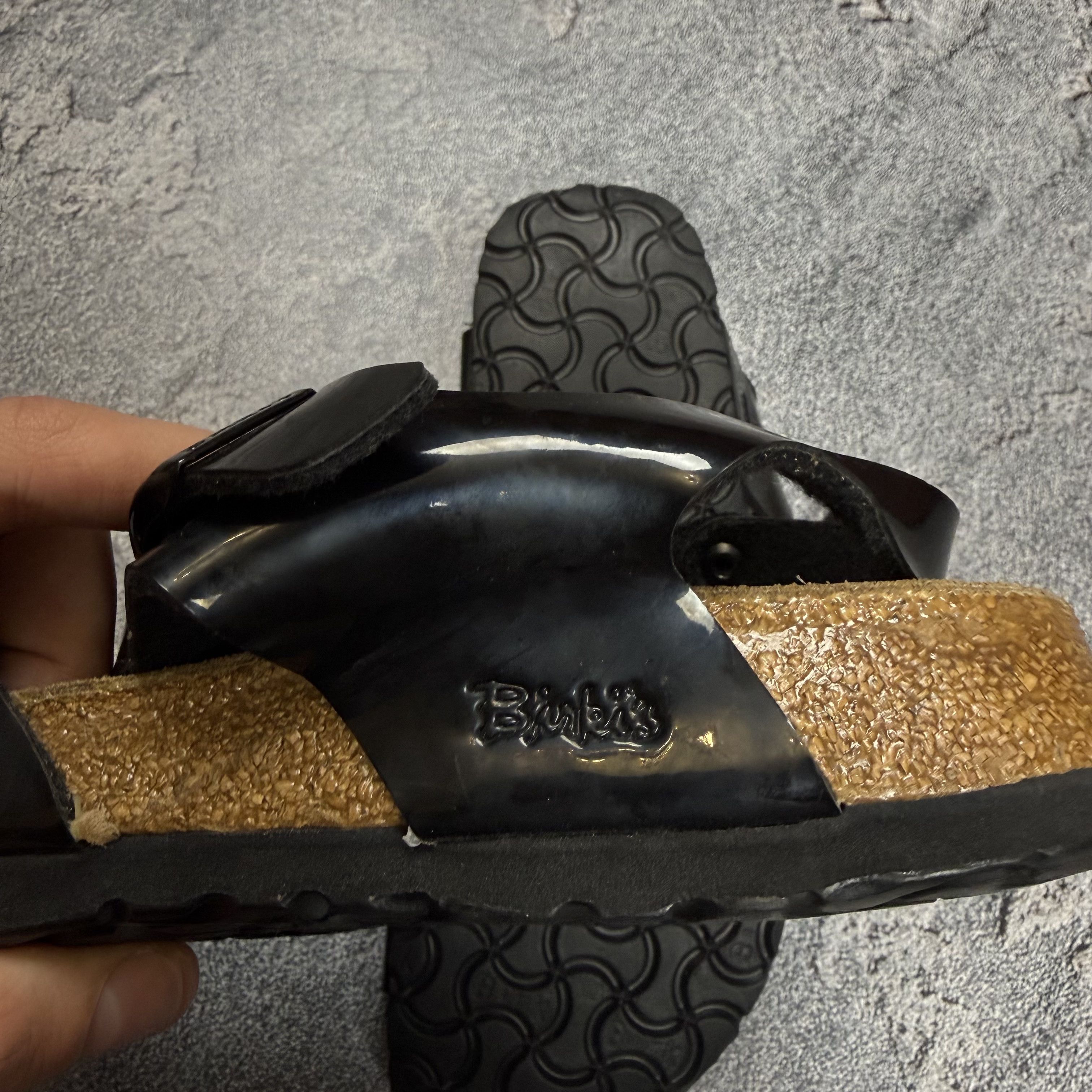 Birkenstock Vintage Berkinstock Birkis Flor Black Sandals 39 Size US 6 / IT 36 - 7 Thumbnail