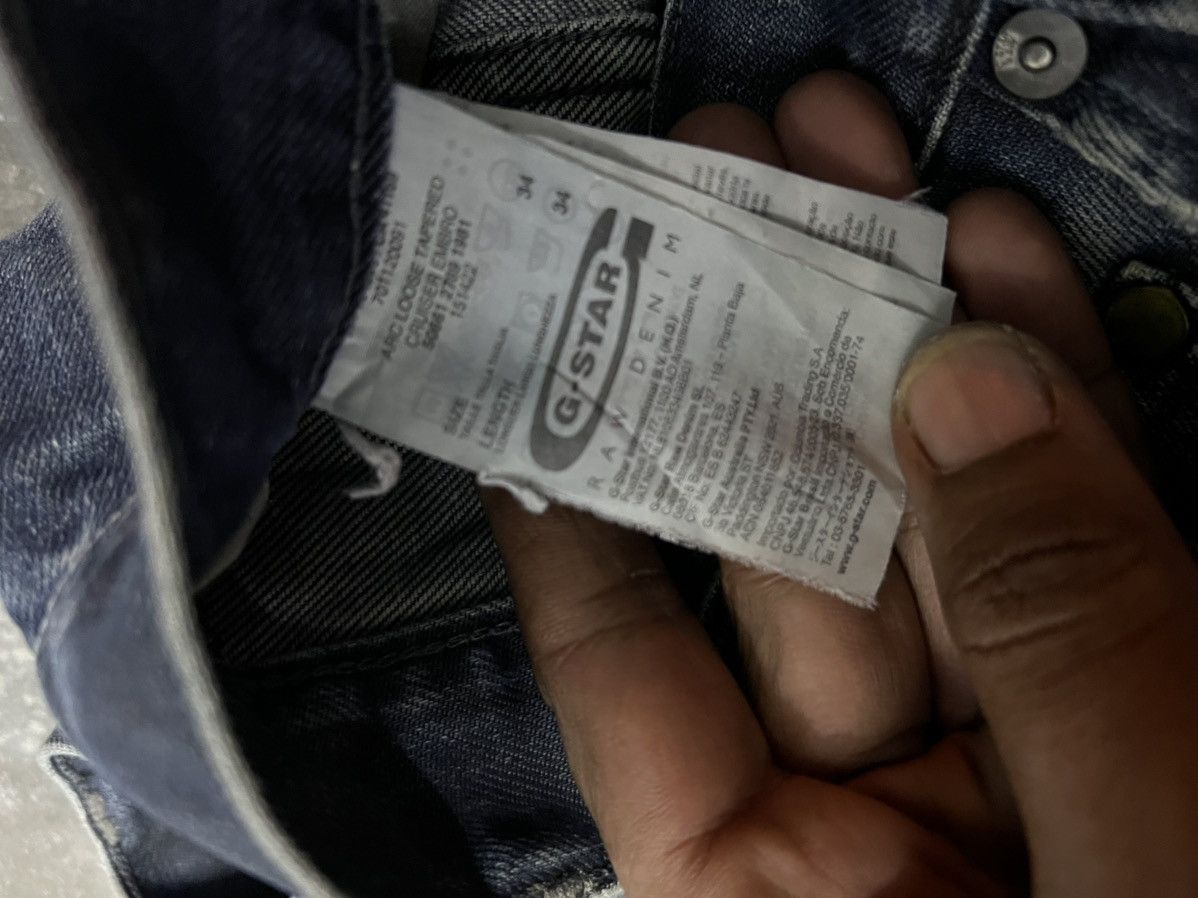 G-Star × Japanese Brand G STAR RAW CURVE LEG DISTRESSED DENIM PANT Size US 34 / EU 50 - 10 Thumbnail