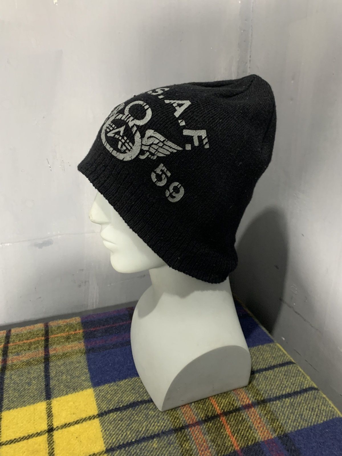 Japanese Brand U.s.a.f alpha industries beanie hats rare Size ONE SIZE - 4 Thumbnail