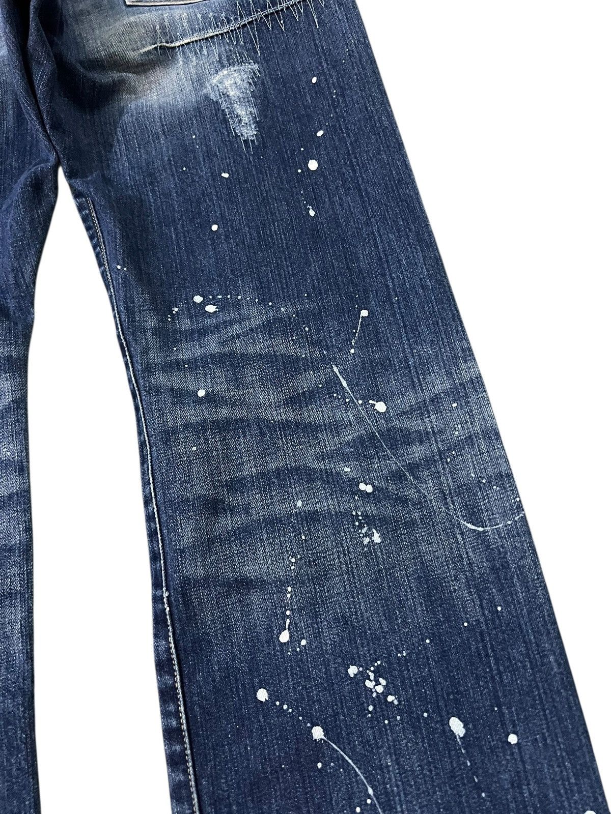 Japanese Brand Takeo Kikuchi Painted Pactwork Jean Japan Size US 33 - 18 Thumbnail