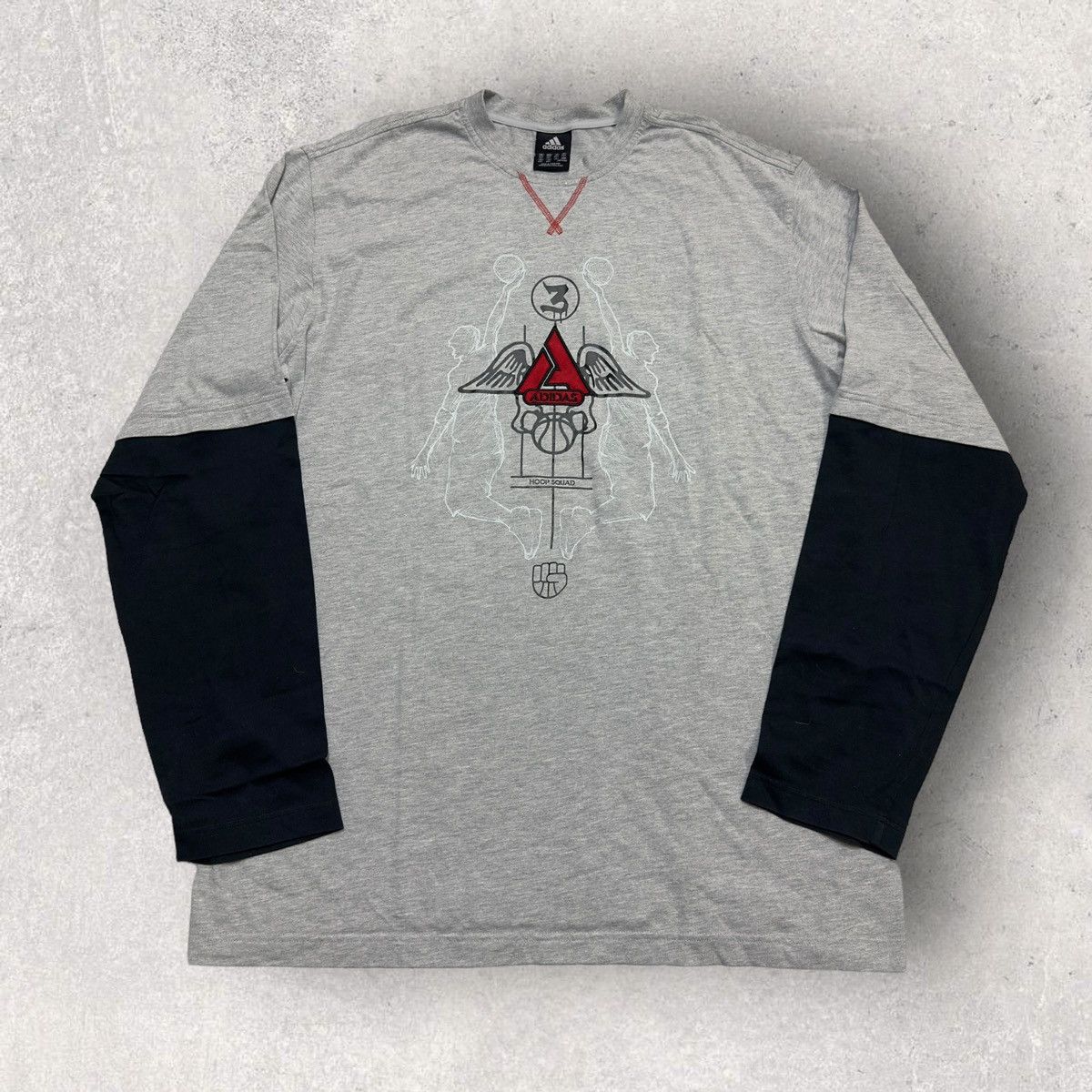 Adidas × Vintage Vintage Adidas Basketball long sleeve tee Size US XXL / EU 58 / 5 - 1 Thumbnail
