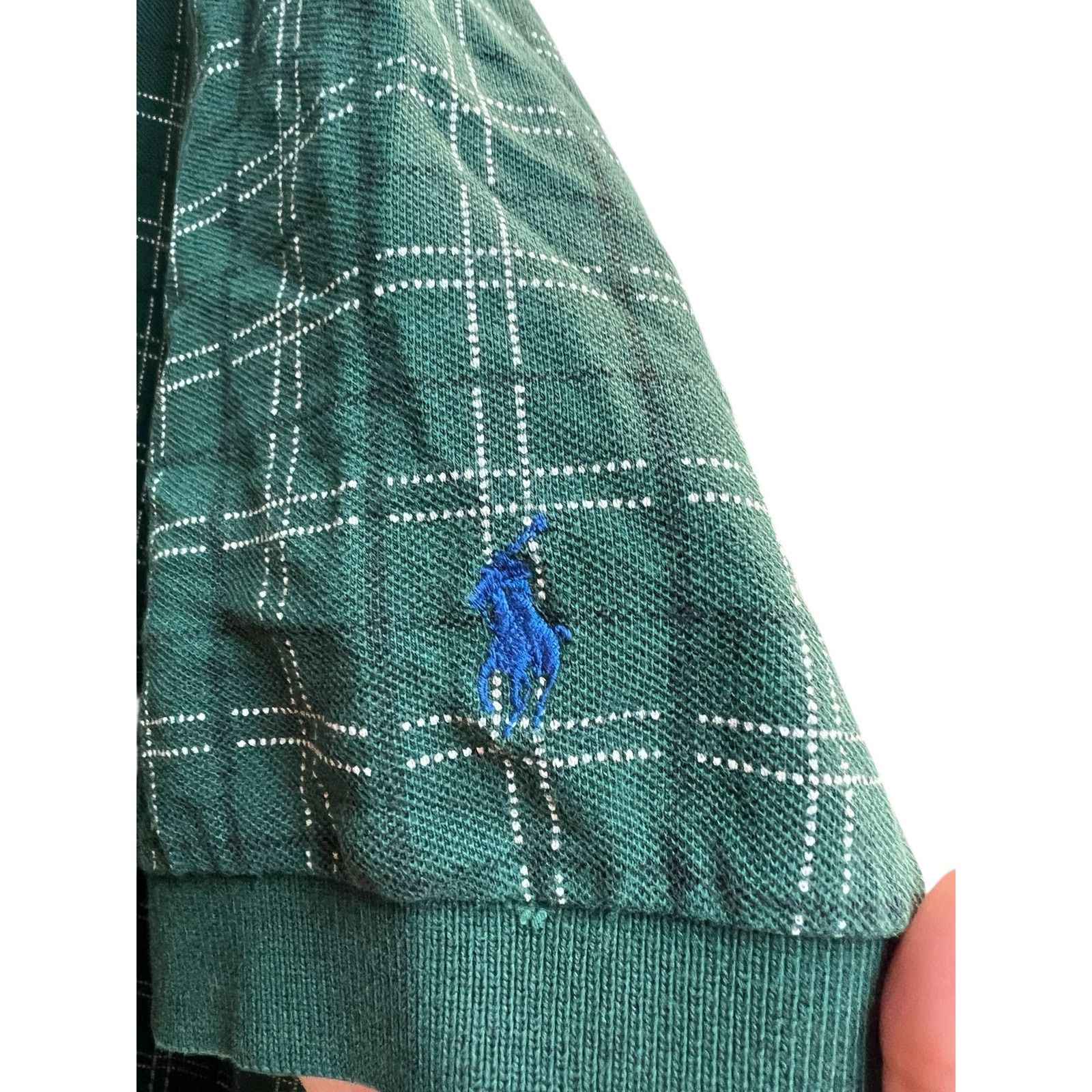Polo Ralph Lauren Polo Ralph Lauren Short Sleeve Green Windowpane Check XL Size US XL / EU 56 / 4 - 4 Thumbnail