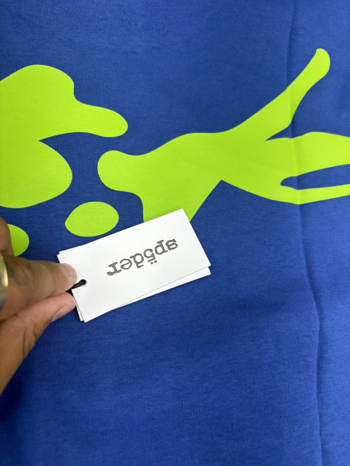 Sp5der BLUE TM TEE | SP5DER | KING SPIDER Size US L / EU 52-54 / 3 - 6 Thumbnail