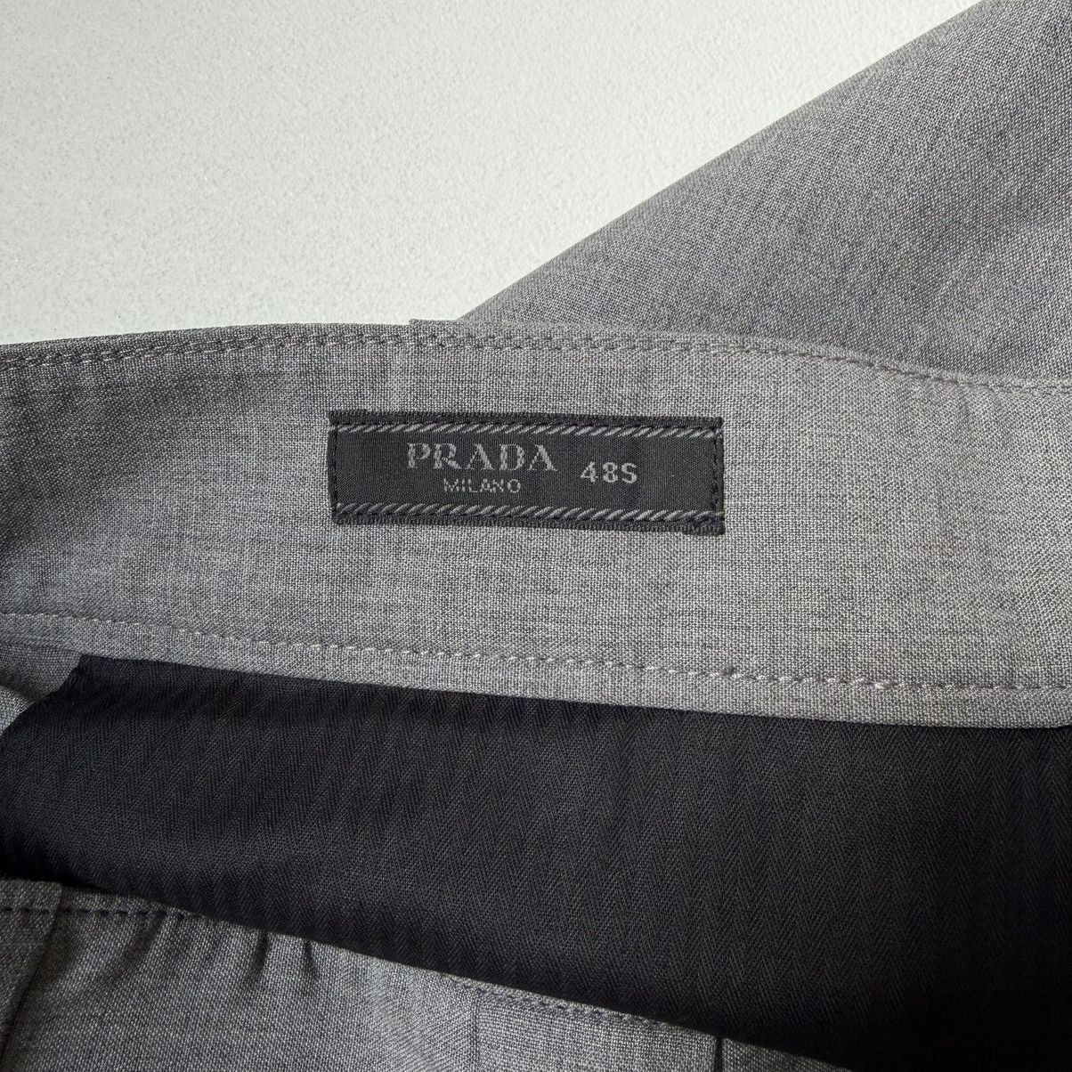 Prada S/S 24 Wide Leg Wool Work Pants Size US 32 / EU 48 - 17 Thumbnail