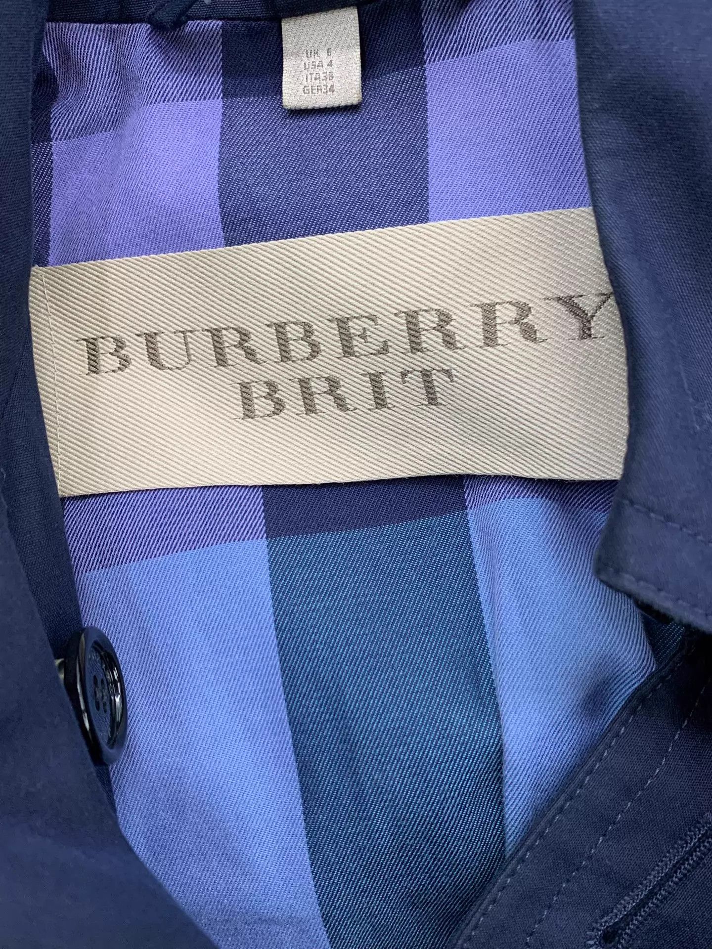 Burberry Burberry Navy Blue Classic Trench Coat UK6 New Size XS / US 0-2 / IT 36-38 - 4 Thumbnail