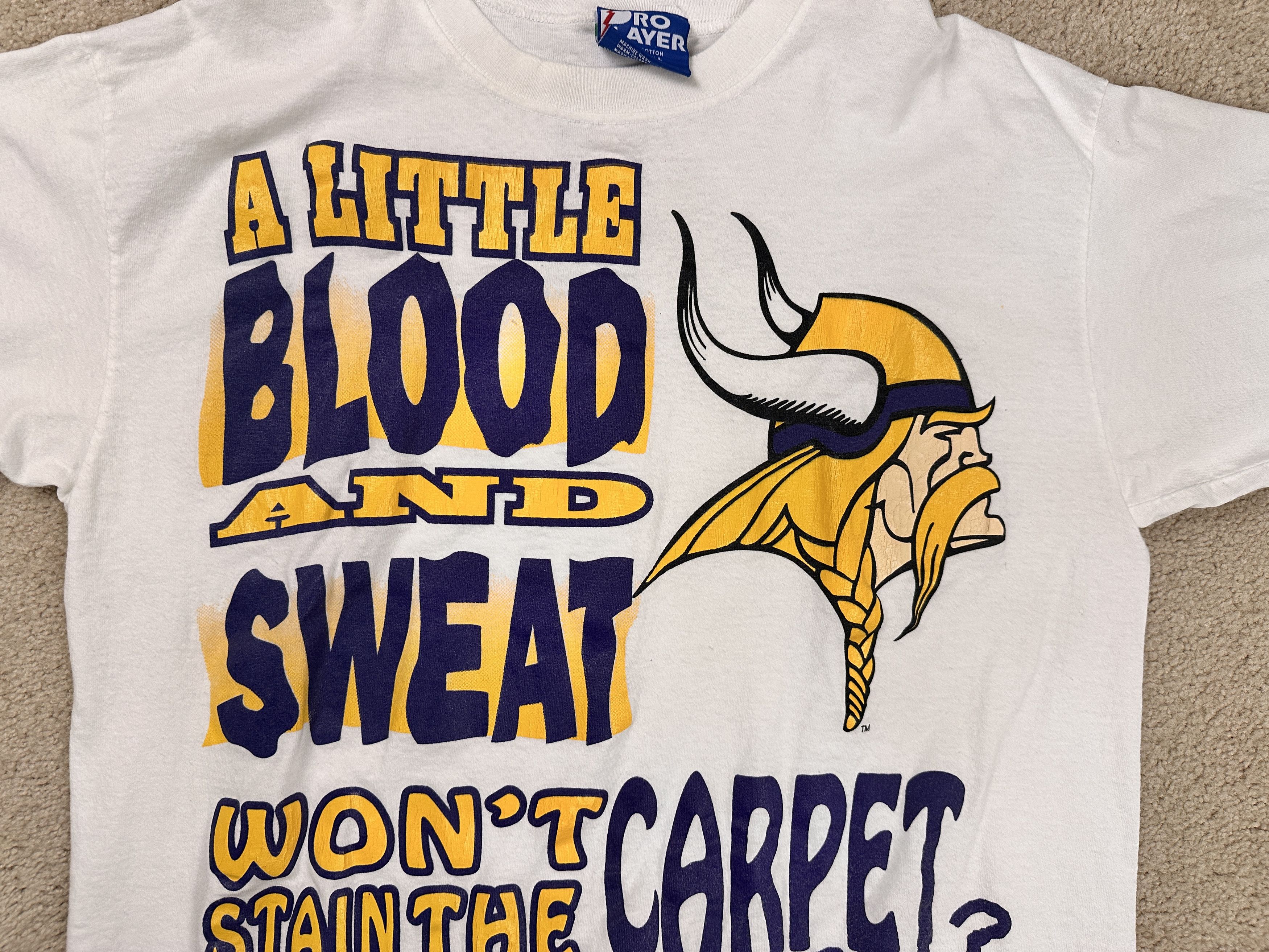 Pro Player Vintage 1994 Minnesota Vikings T-Shirt Large Size US L / EU 52-54 / 3 - 4 Thumbnail