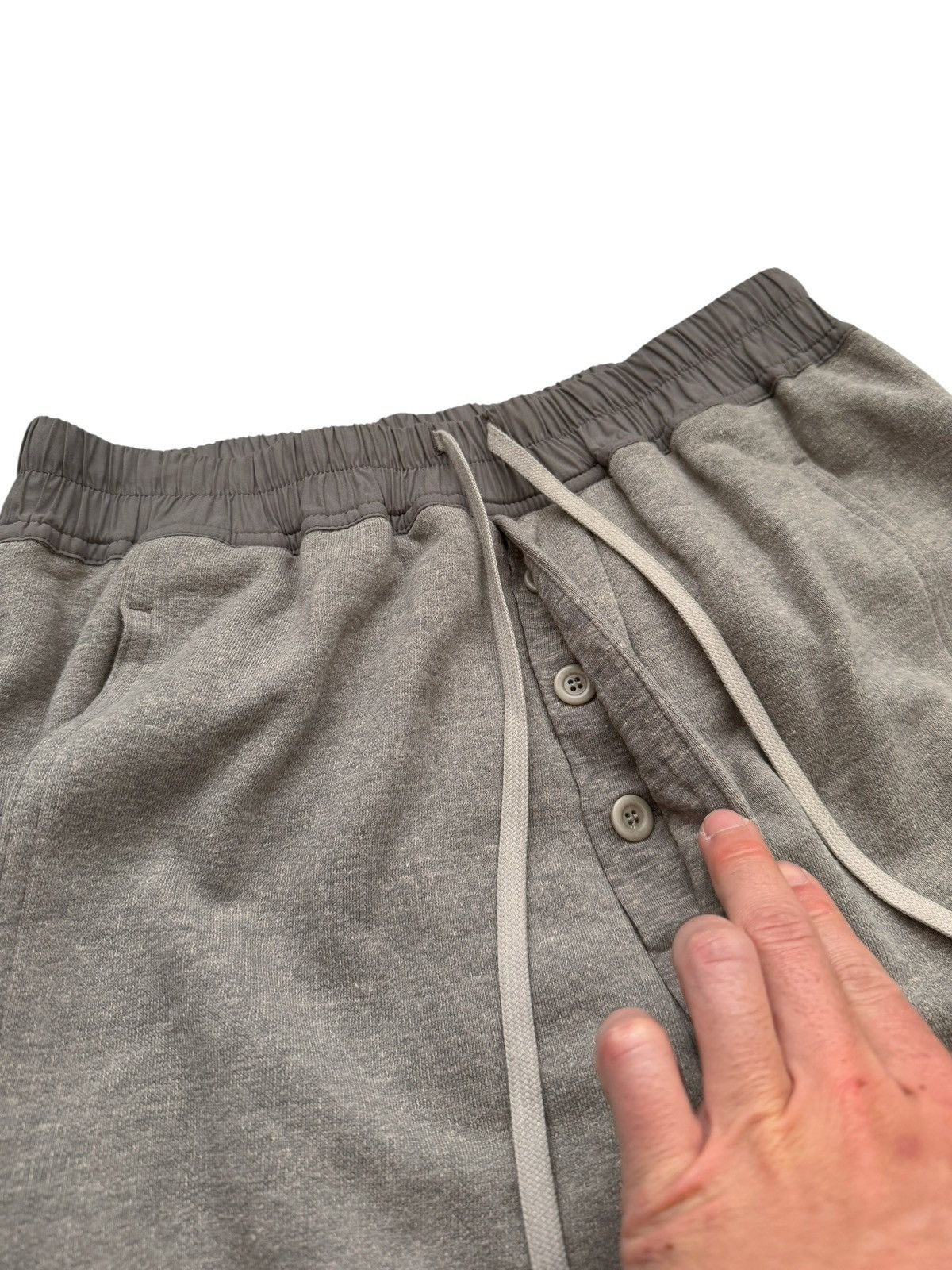 Rick Owens 2025 Melange Grey Terry Pusher Pants Size US 32 / EU 48 - 6 Thumbnail