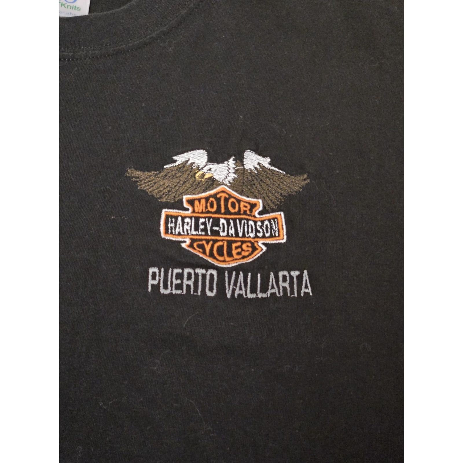 Harley Davidson VINTAGE Harley-Davidson Shirt Mens Medium Black Puerto Vallarta Biker Motorcycle Tee Size US M / EU 48-50 / 2 - 2 Thumbnail