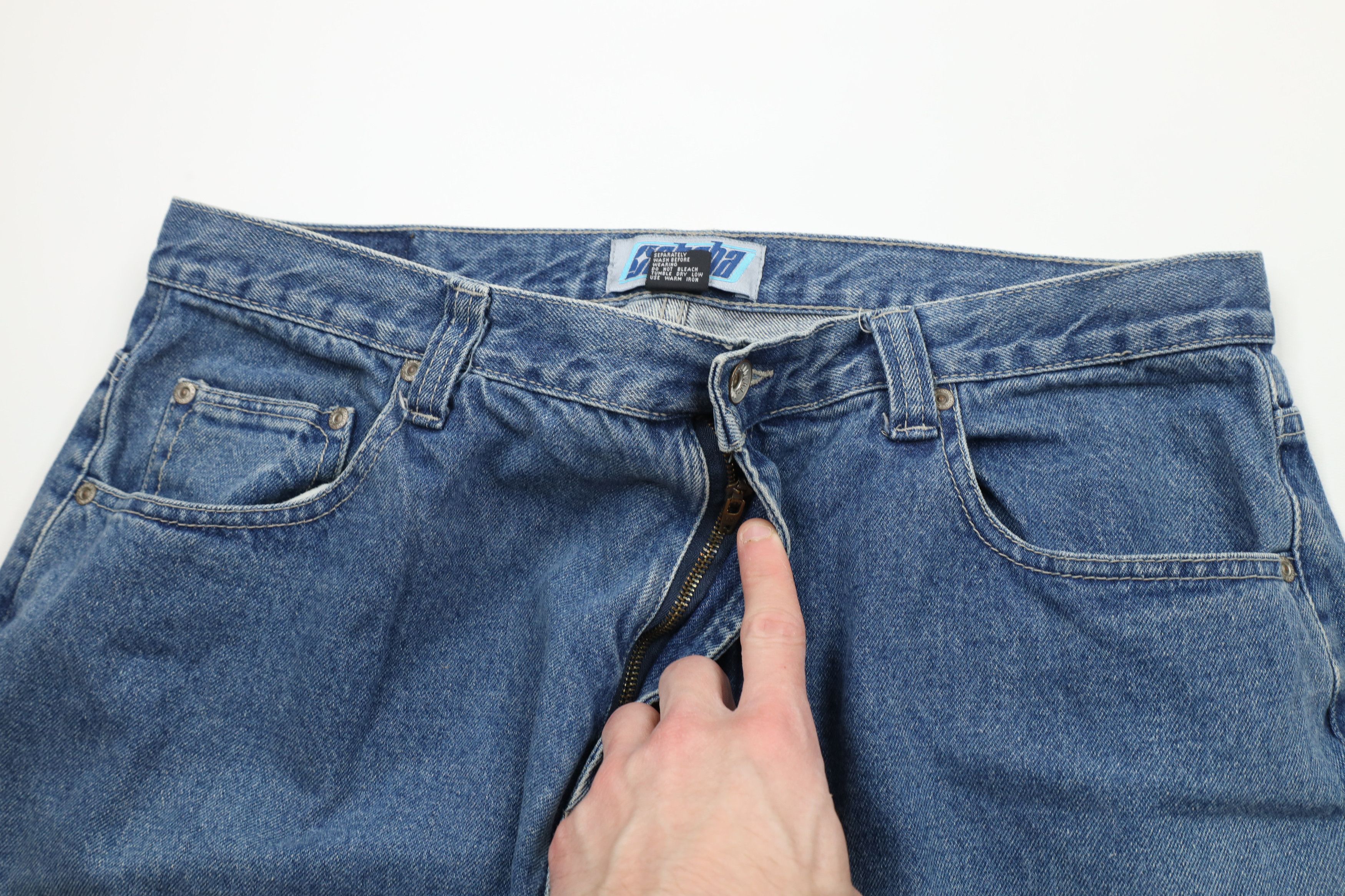 Gotcha × Vintage Vintage 90s Gotcha Surfing Fit Baggy Denim Jeans Blue Size US 36 / EU 52 - 6 Thumbnail