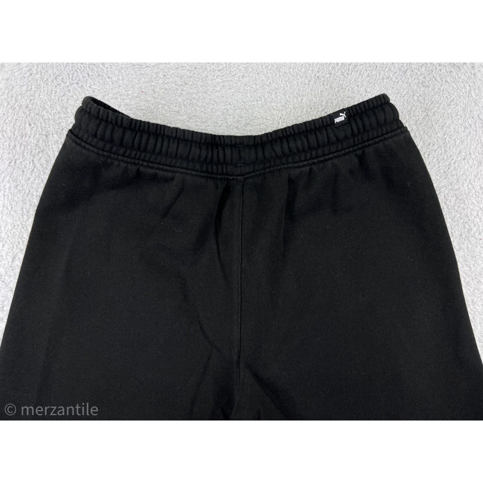 Puma Puma Shorts Womens Small Black Running Gym 100% Cotton Athletic Logo Shirt - Womens Athletic Shorts Black 90s? Size 28" / US 6 / IT 42 - 6 Thumbnail