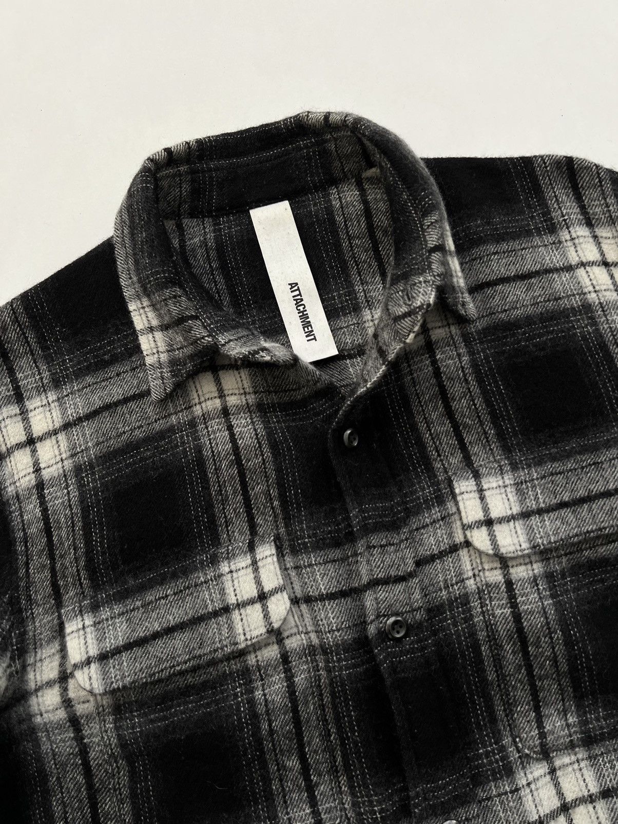 20471120 🔥SAMPLE Attachment Kazuyuki Kumagai Cashmere Grunge Shirt Size US S / EU 44-46 / 1 - 7 Thumbnail