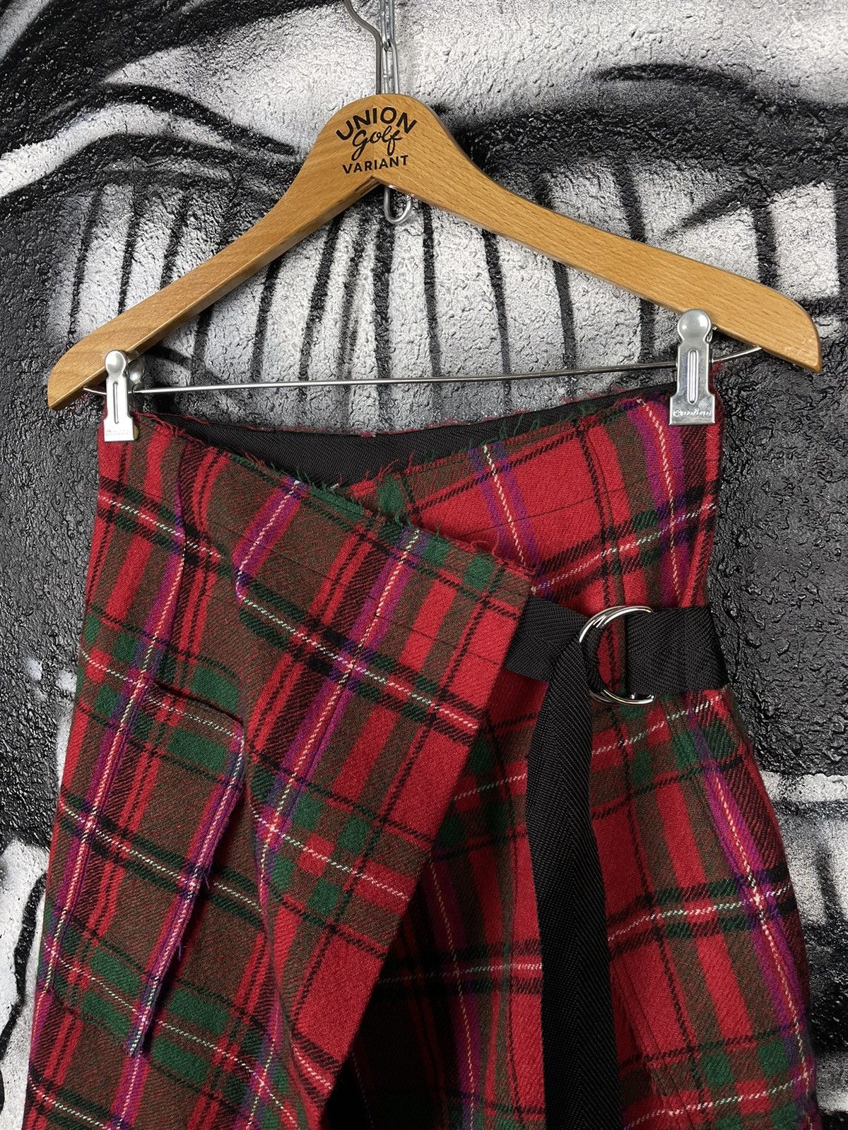 Moncler Moncler Genius 1952 Gonna Plaid Virgin Wool Wrapped Skirts Size 27" / US 4 / IT 40 - 6 Thumbnail