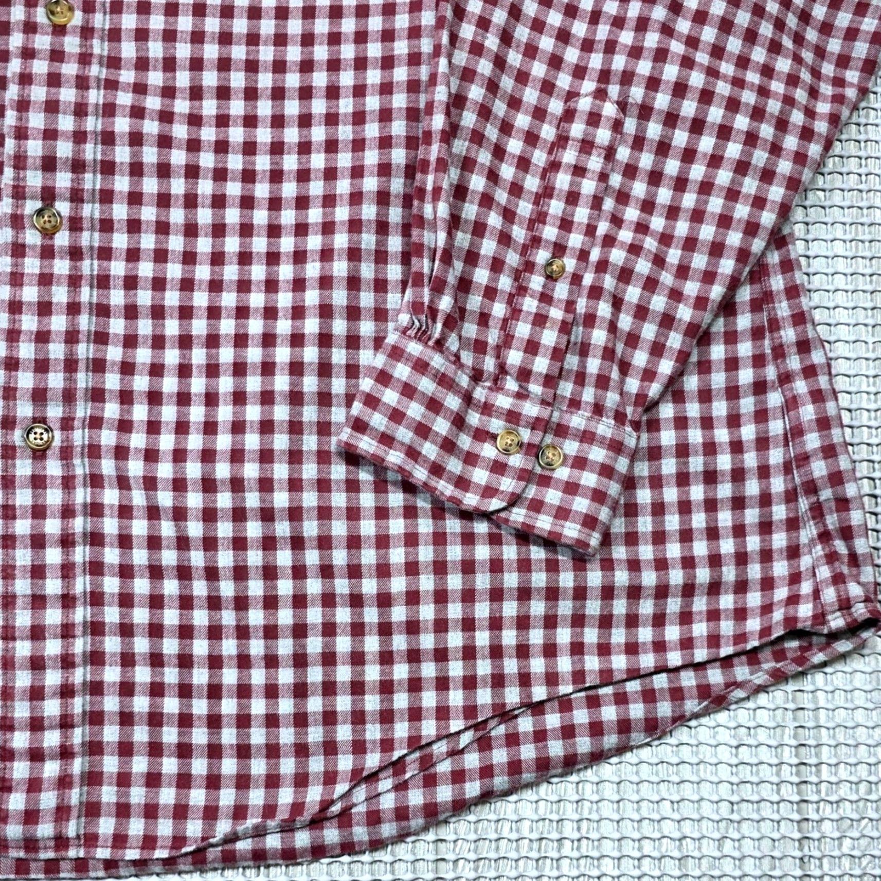 Brooks Brothers Brooks Brothers Button-Up Shirt Long Sleeve 2XL Mens Check Gingham Red Gray Cotton Button-Down Collar Classic Regent Size US XXL / EU 58 / 5 - 3 Thumbnail