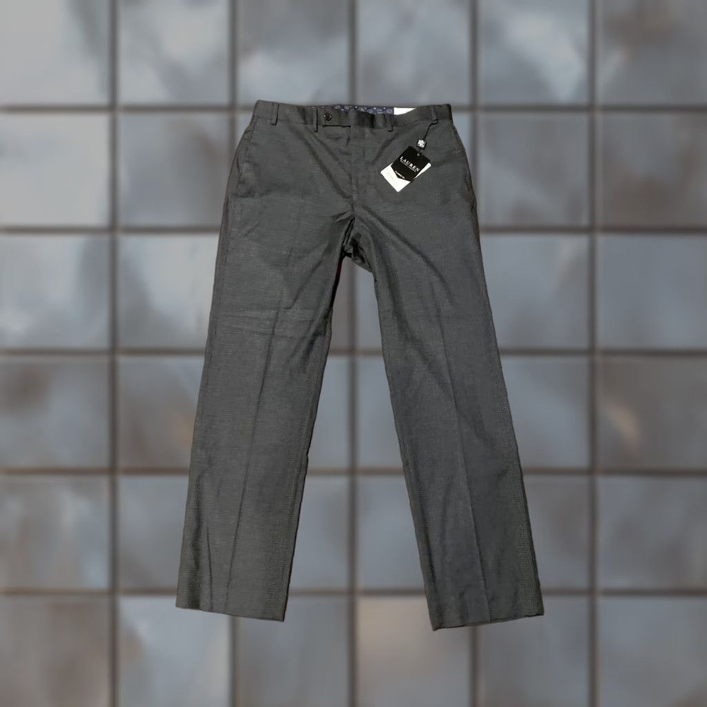 Ralph Lauren Lauren Ralph Lauren Pants Mens 36X30 Gray Black Classic Fit Ultraflex Dress Pants Mens Regular 36x30 Multicolor Size US 36 / EU 52 - 1 Thumbnail