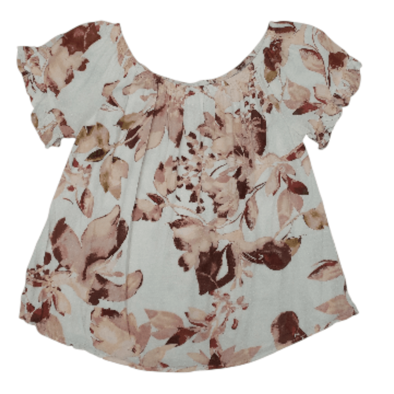 Other Knox Rose Off-Shoulder Floral Short Sleeve Blouse M Size M / US 6-8 / IT 42-44 - 2 Thumbnail