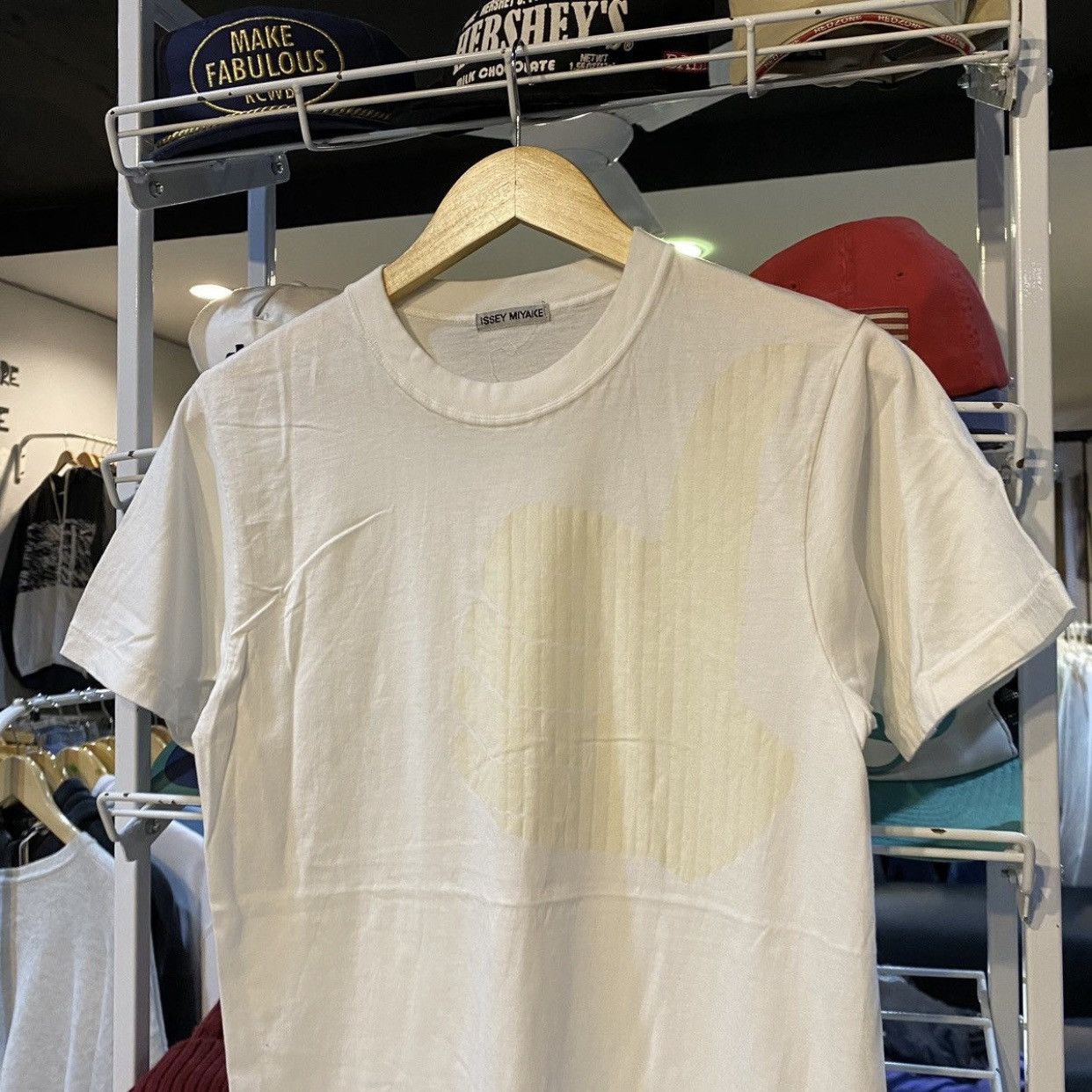 Issey Miyake Vintage Issey Miyake Thumbs Up T-Shirt - S White Good Size US S / EU 44-46 / 1 - 3 Thumbnail