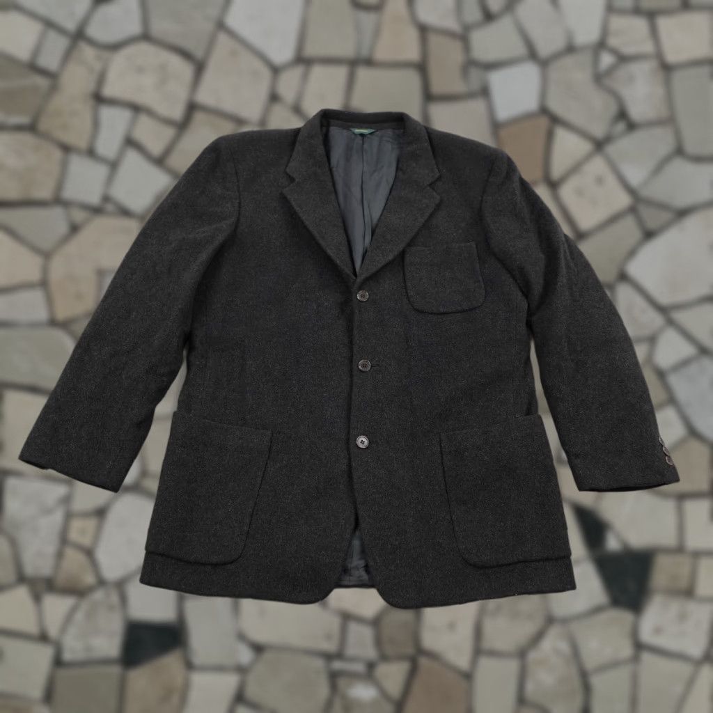 J.Crew VINTAGE J.CREW Blazer Men's 42 Regular Gray Wool Cashmere Blend Sport Coat Outdoor Size 42R - 1 Thumbnail