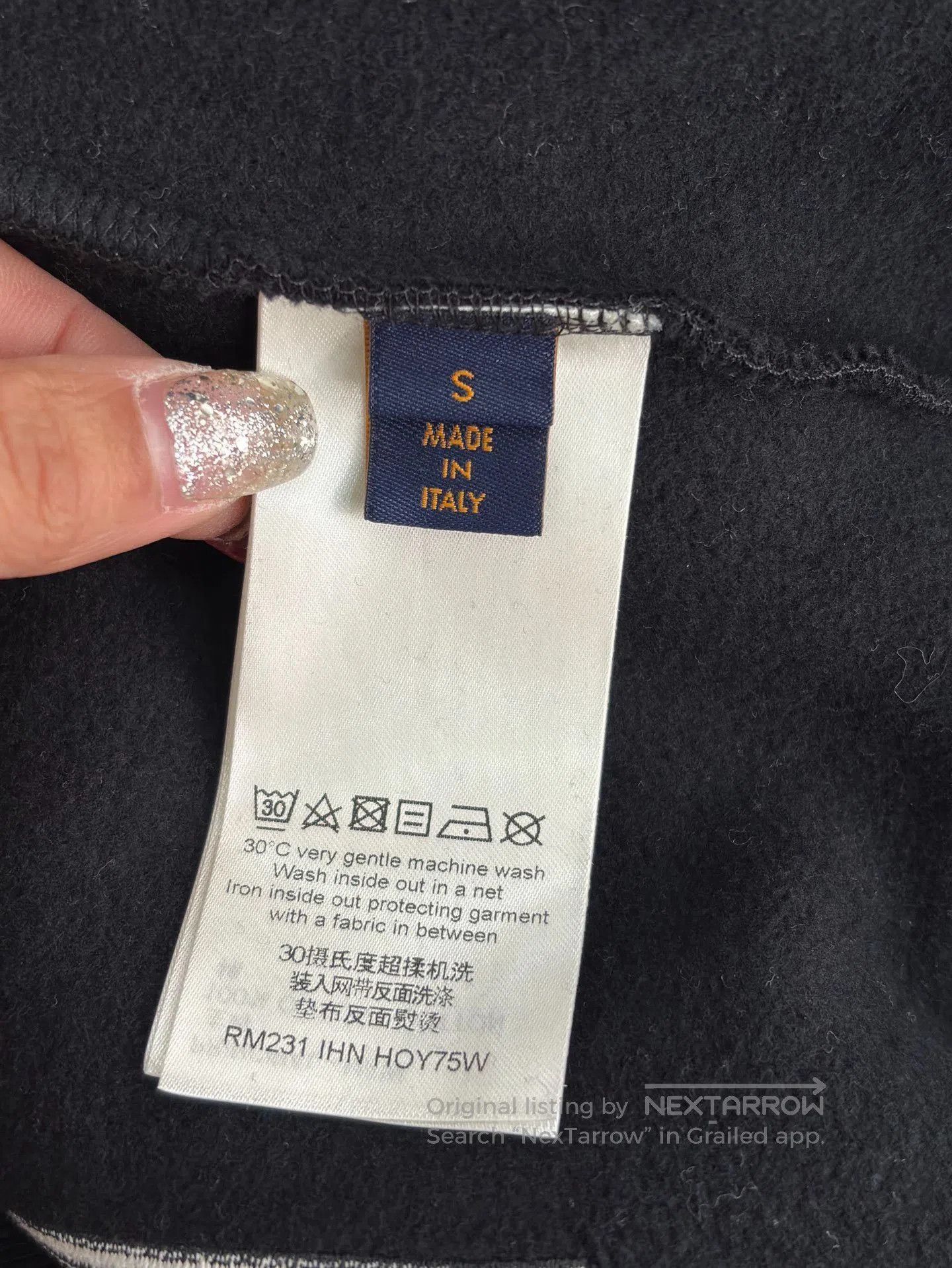 Louis Vuitton LV Black Tool Embroidered Men's Hoodie. Size US S / EU 44-46 / 1 - 7 Thumbnail