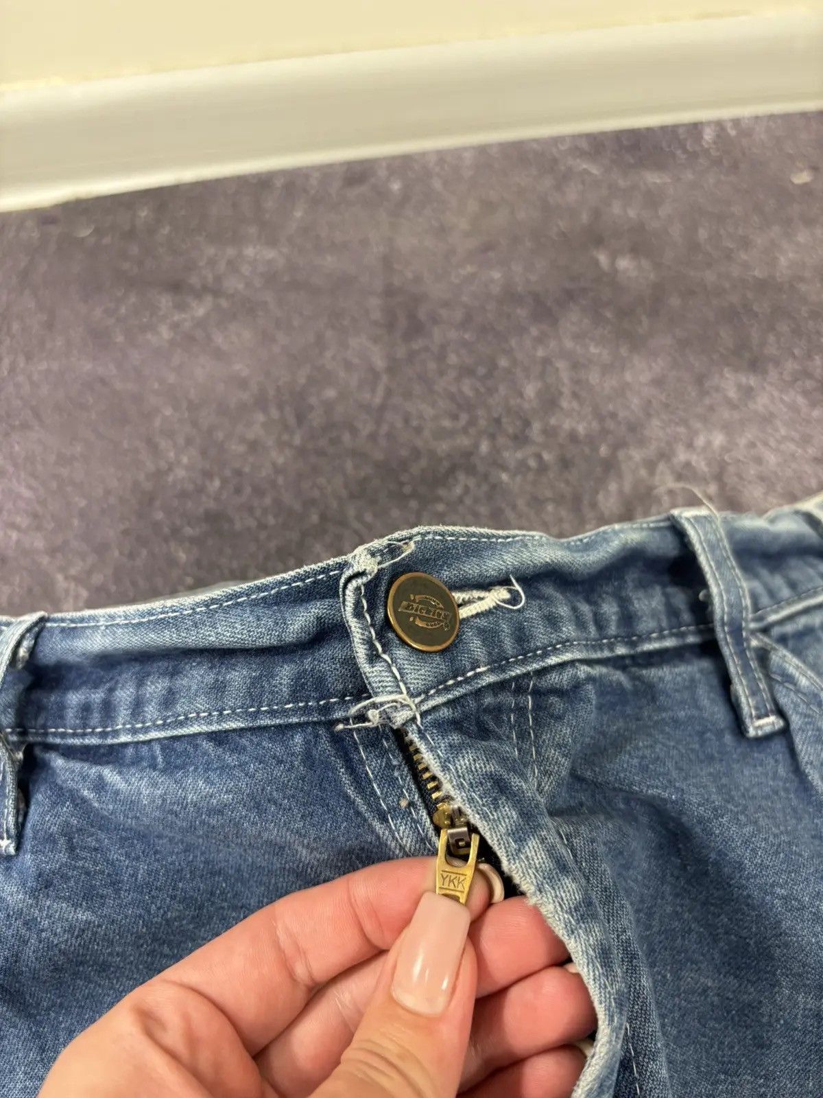 Dickies × Vintage Vintage Dickies Y2K Blue Work Denim USA Hype Jeans Size US 34 / EU 50 - 11 Thumbnail