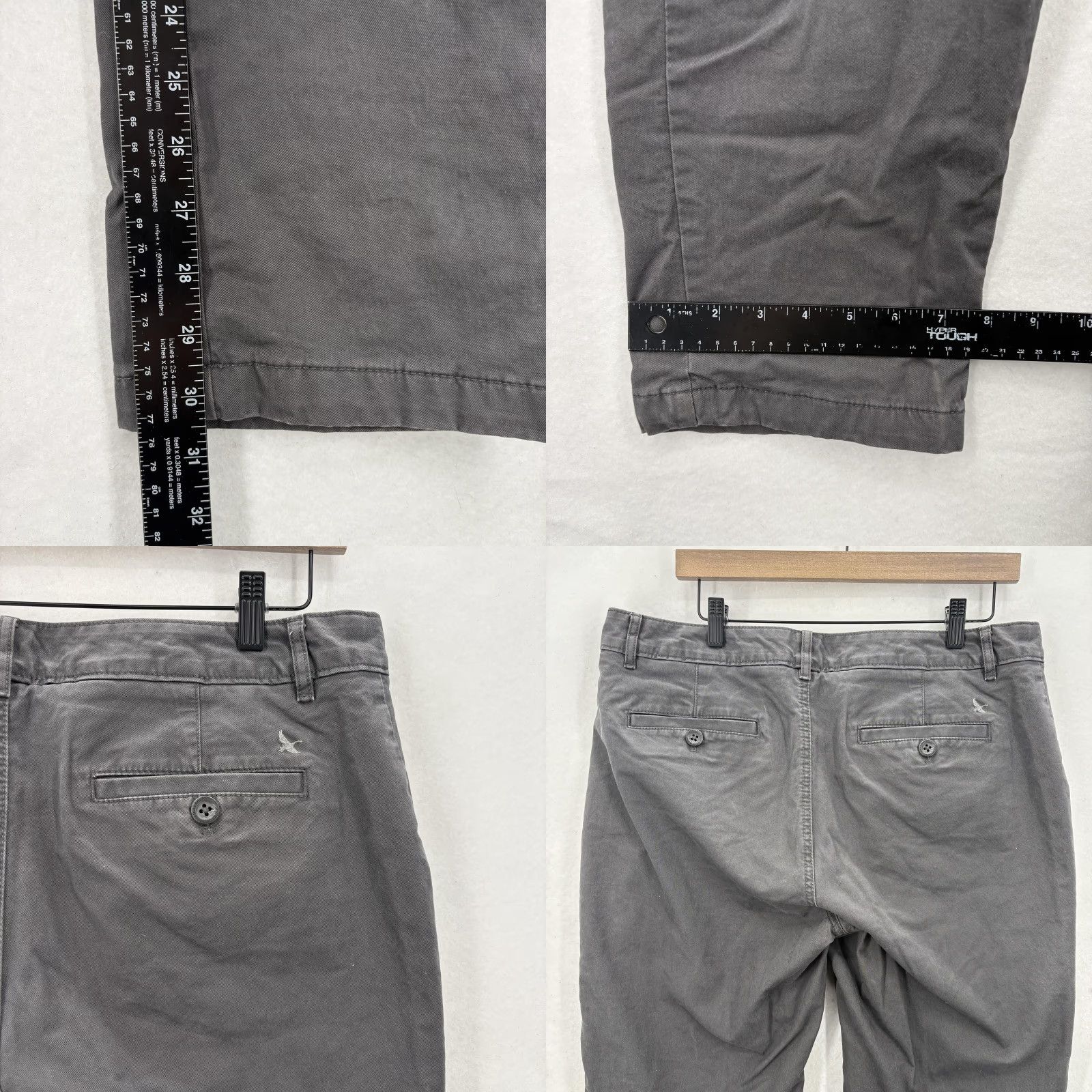 Eddie Bauer Eddie Bauer Pants Womens 12 Gray Legend Wash Boyfriend Relaxed Twill Chino Lined Pockets Zip Velvet Logo Winter Casual Workwear Mens? Size 34" / US 12 / IT 48 - 9 Thumbnail