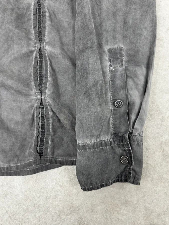 Dirk Bikkembergs AW2010 Dirk Bikkembergs Grey Washed Pleats Shirt Size US L / EU 52-54 / 3 - 8 Thumbnail