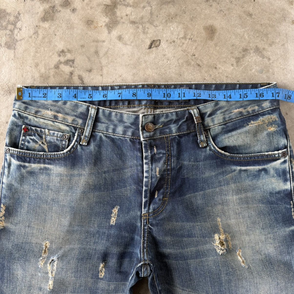 Japanese Brand W34x30.5 Vintage ZuElement Faded Rusty Ripped Denim Jean Size US 34 / EU 50 - 5 Thumbnail