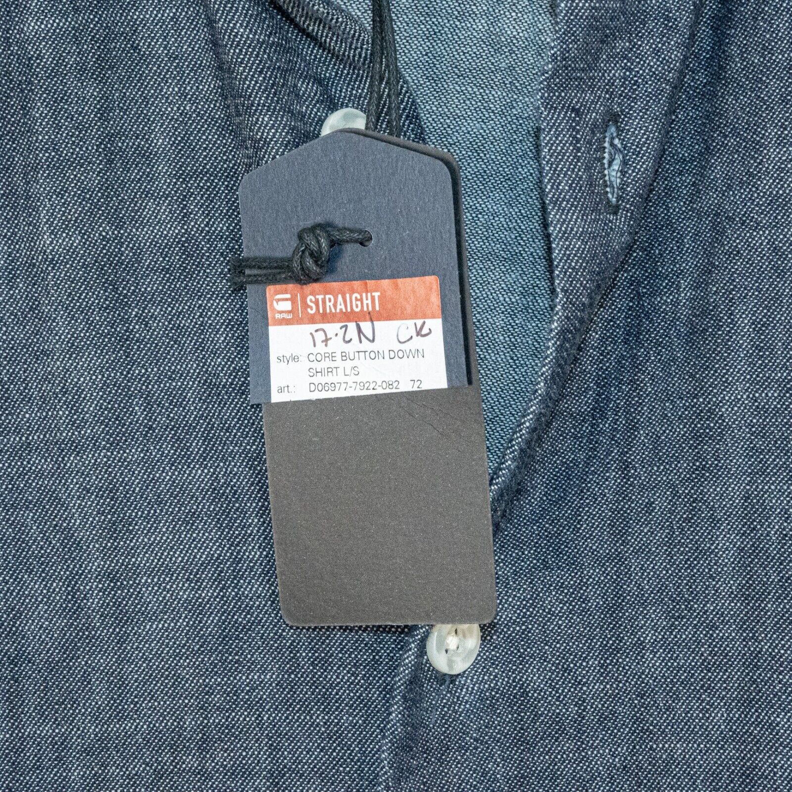 G-Star G Star RAW Straight fit Button Down denim Shirt chambray Size US M / EU 48-50 / 2 - 3 Thumbnail