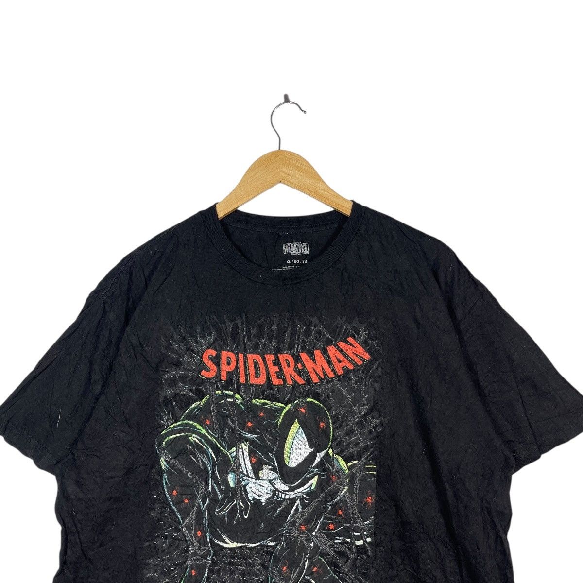 Marvel Comics Marvel Spider-Man Black Graphic T-Shirt XL Venom Symbiote Size US XL / EU 56 / 4 - 2 Thumbnail