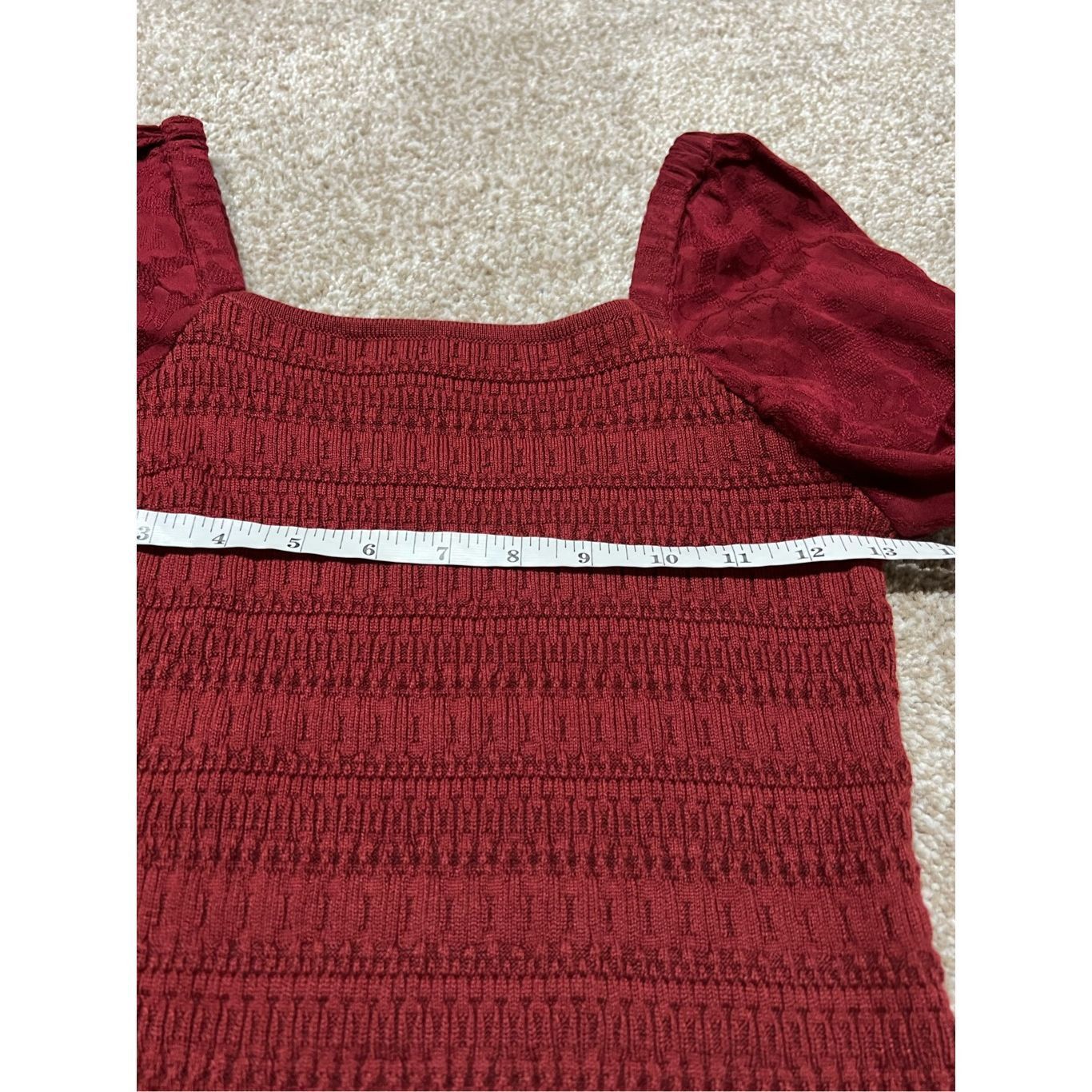 Anthropologie NWT burgundy dress size XS