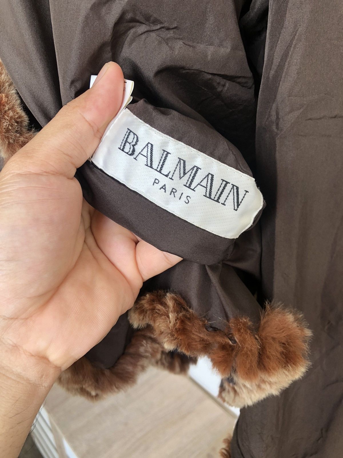 Balmain Nice🚨 Balmain Fur Spanish Rabbit Reversible Jacket Size M / US 6-8 / IT 42-44 - 14 Thumbnail