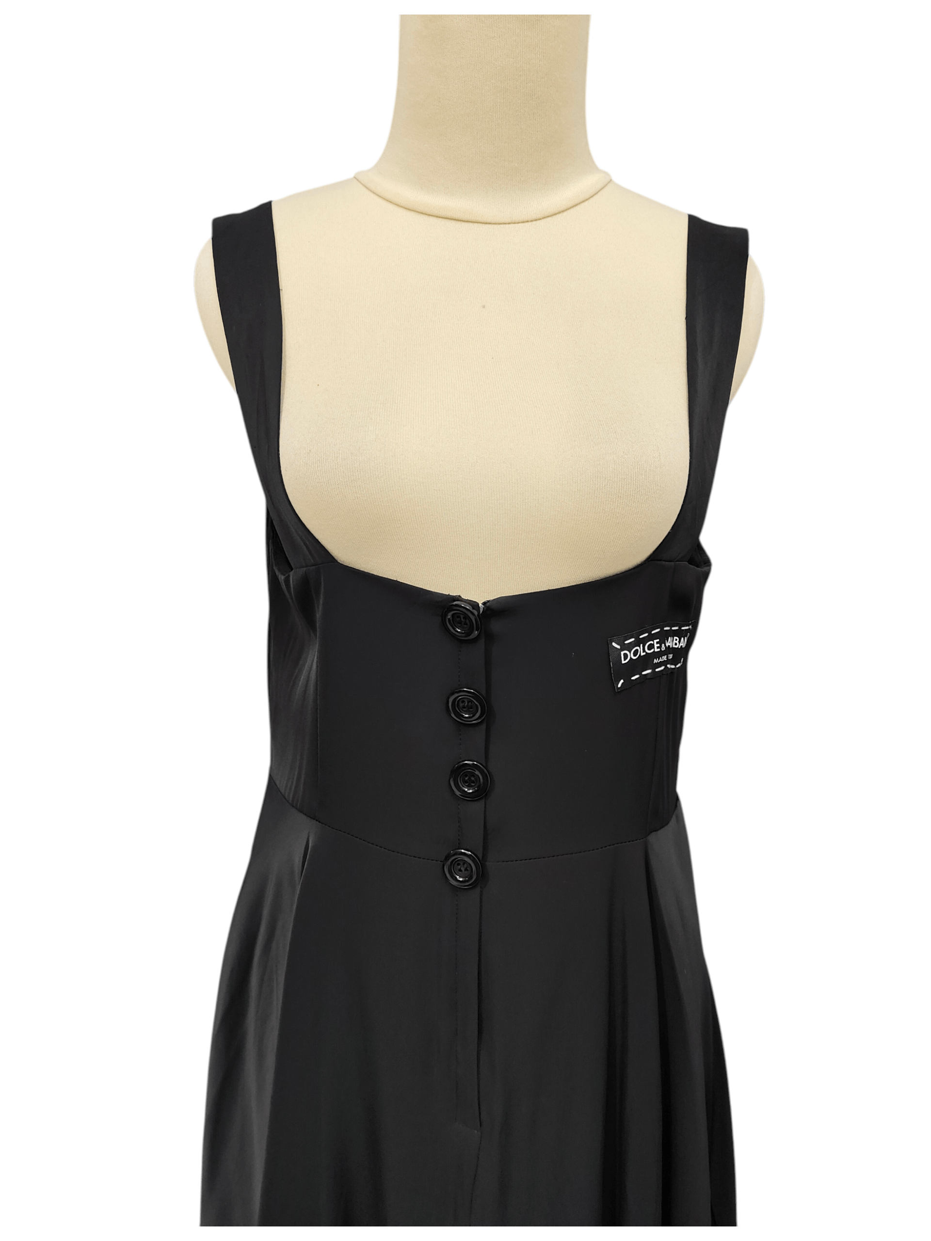 Dolce & Gabbana D&G ❤️‍🔥Archive Y2K Suspender Corset Bodice Pleated Dress Size L / US 10 / IT 46 - 2 Thumbnail