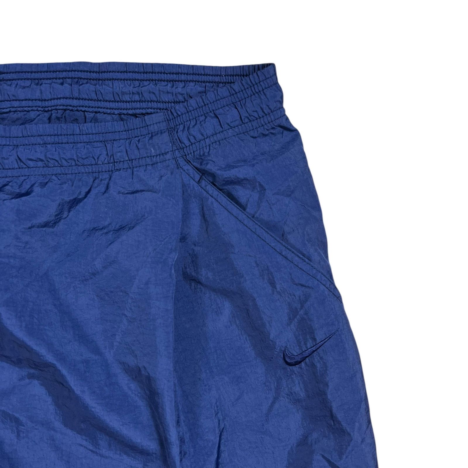 Nike × Vintage Vintage 90s Nike mini swoosh tonal navy track pants (XL) Size US 36 / EU 52 - 4 Thumbnail