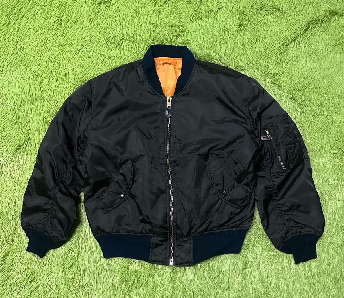 Japanese Brand type ma-1 bomber jacket Size US L / EU 52-54 / 3 - 6 Thumbnail
