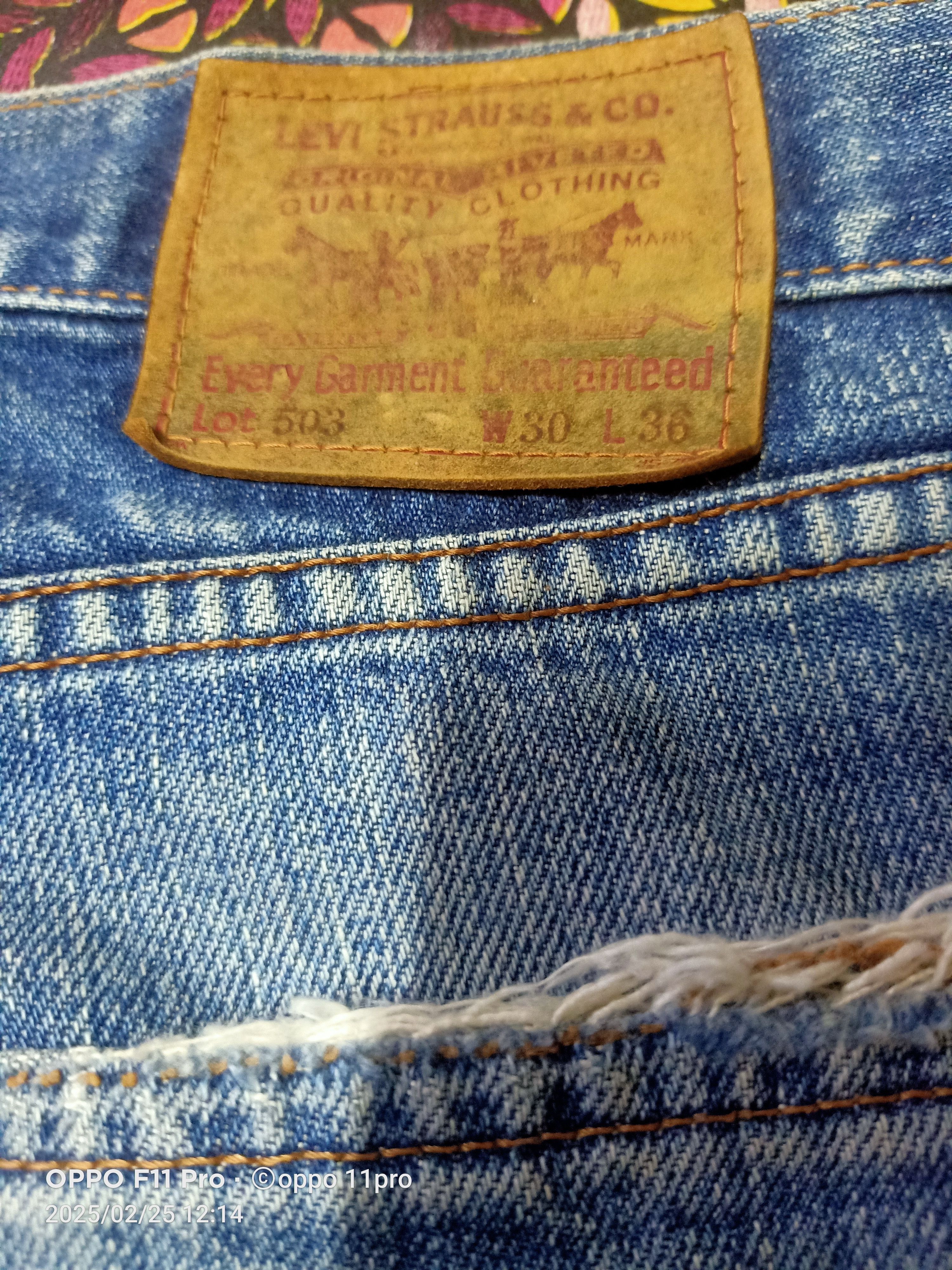 Levi's × Vintage Vintage Levis 503 Redline Flare Denim Size US 30 / EU 46 - 13 Thumbnail