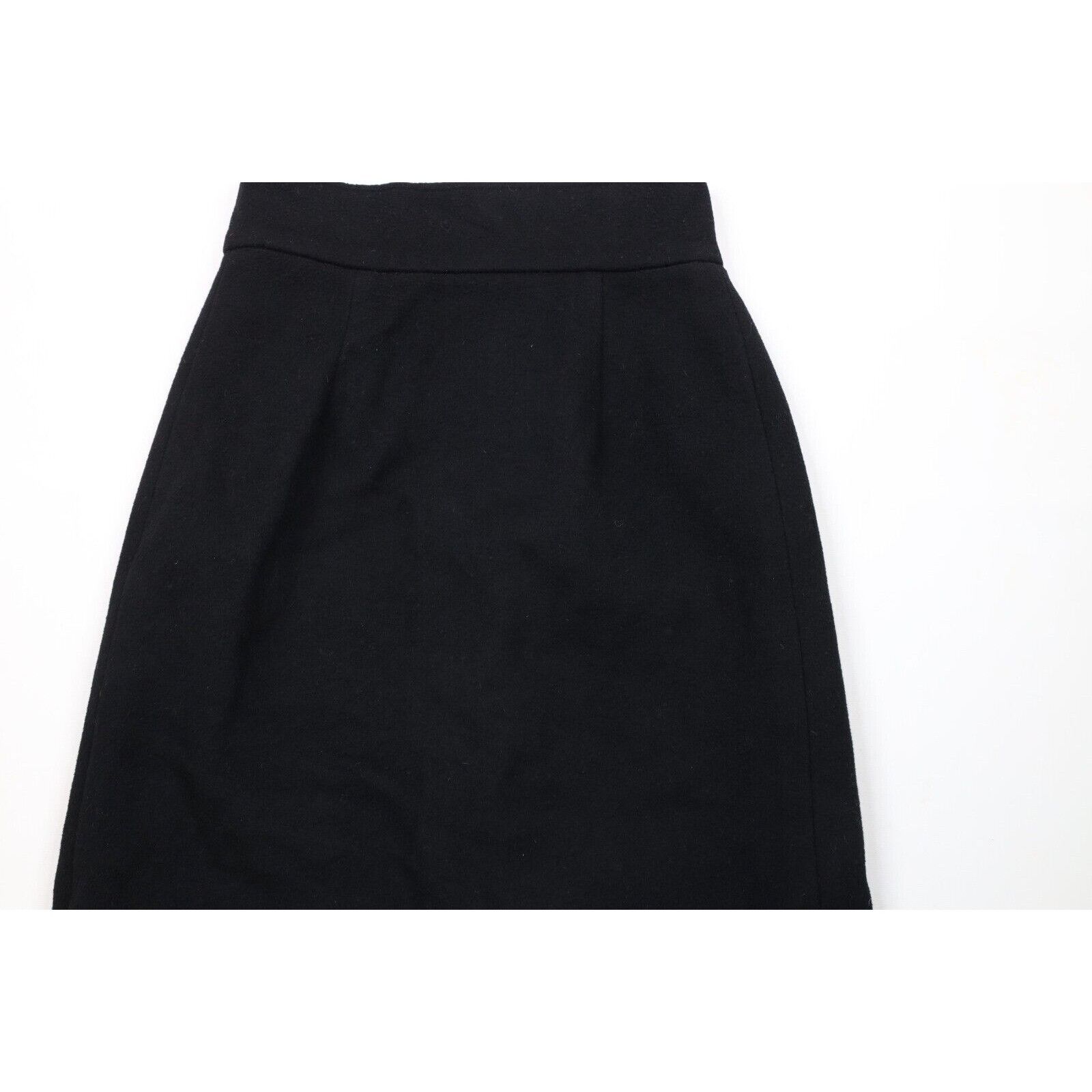 Vintage Vintage 50s 60s Rockabilly Goth Heavyweight Wool Skirt Size 27" / US 4 / IT 40 - 10 Thumbnail