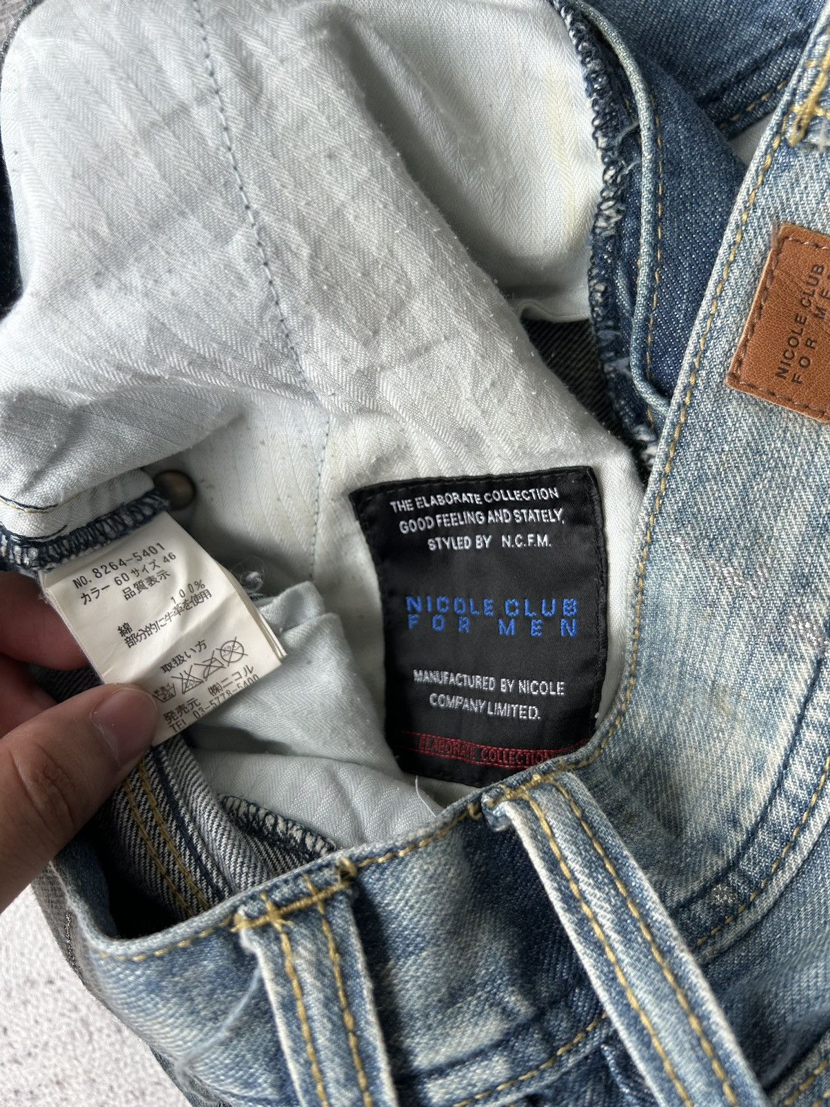 If Six Was Nine Nicole Men Distressed Cargo Jeans Size US 32 / EU 48 - 17 Thumbnail
