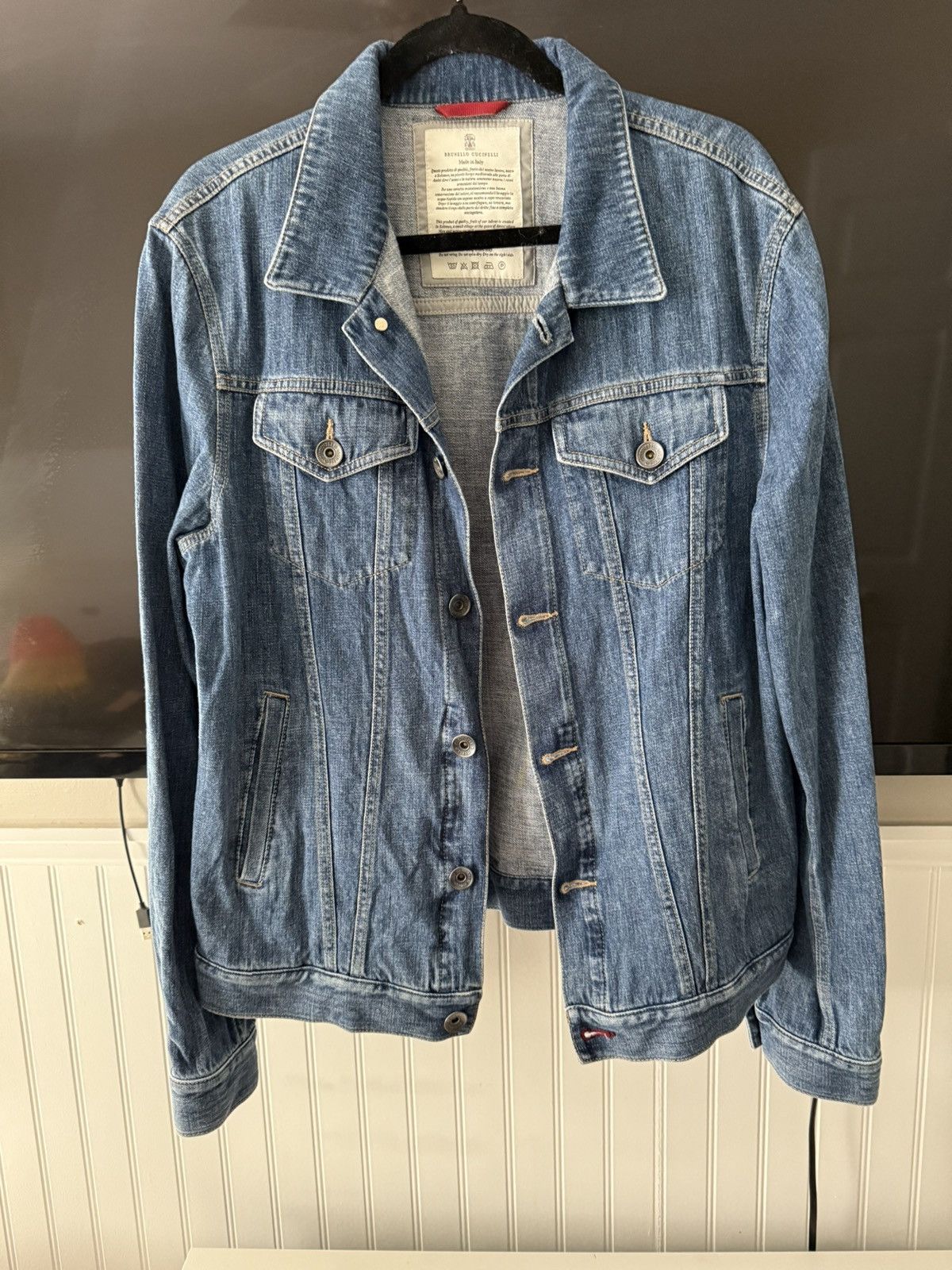 Brunello Cucinelli Brunello Cucinelli Demim Jacket XXL Size US XXL / EU 58 / 5 - 1 Thumbnail