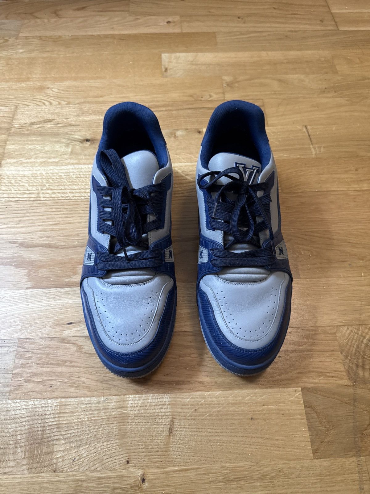 Louis Vuitton Louis Vuitton blue and gray #54 trainers Size US 8.5 / EU 41-42 - 1 Thumbnail