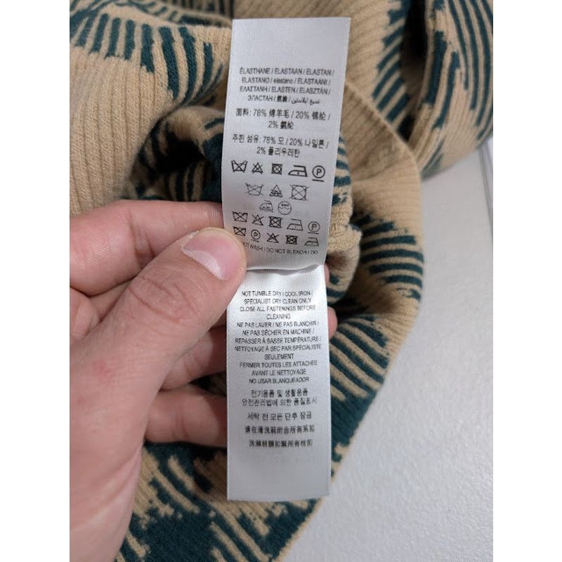 Burberry o1rshd1 Checked Cardigan in Beige/Green Size US XL / EU 56 / 4 - 15 Thumbnail