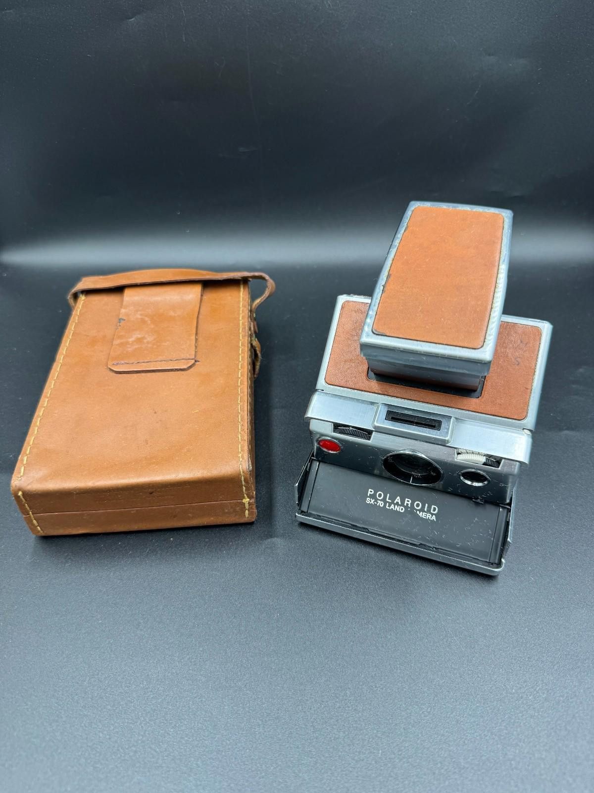 Polaroid Polaroid SX-70 Instant Land Camera Silver and Tan Brown w/ L Size ONE SIZE - 3 Thumbnail