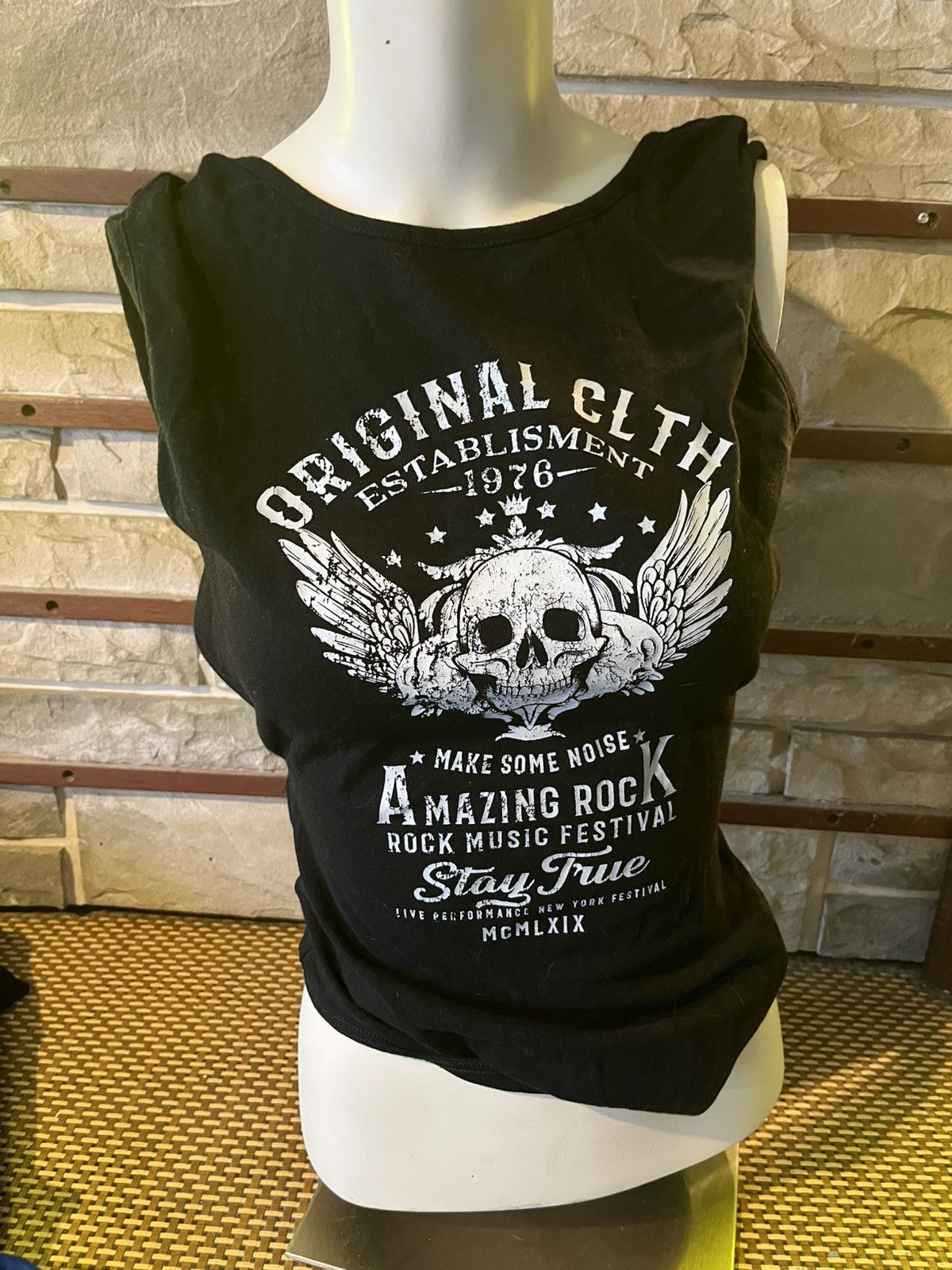 Other Fashion Nova Body Suit One Size Original CLTH Rock Skull Size ONE SIZE - 1 Thumbnail