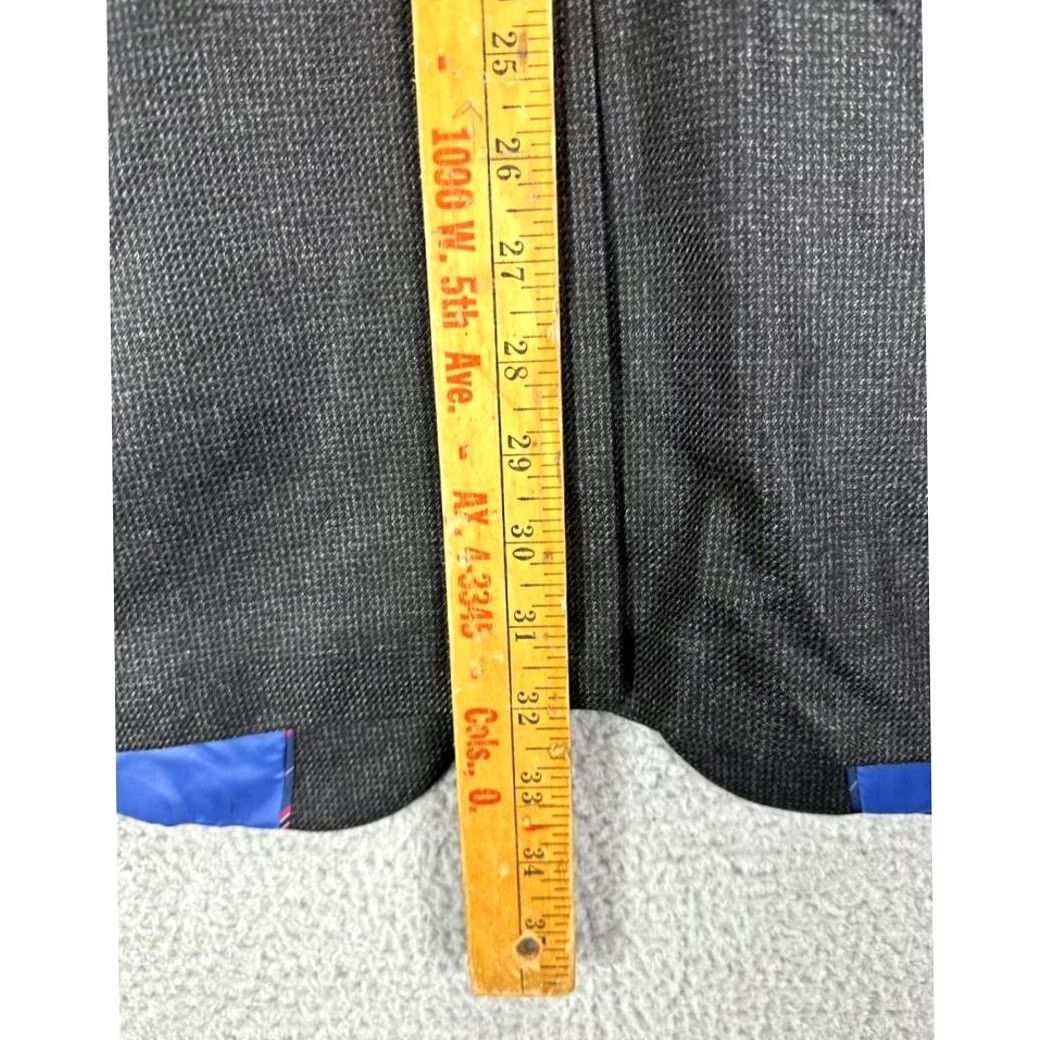 Chaps Chaps Blazer Sport Coat Tuxedo Office Workwear Formal Mens 46L Black Notch Lapel 2-Button Long Chest 48" 32" Size 46R - 7 Thumbnail