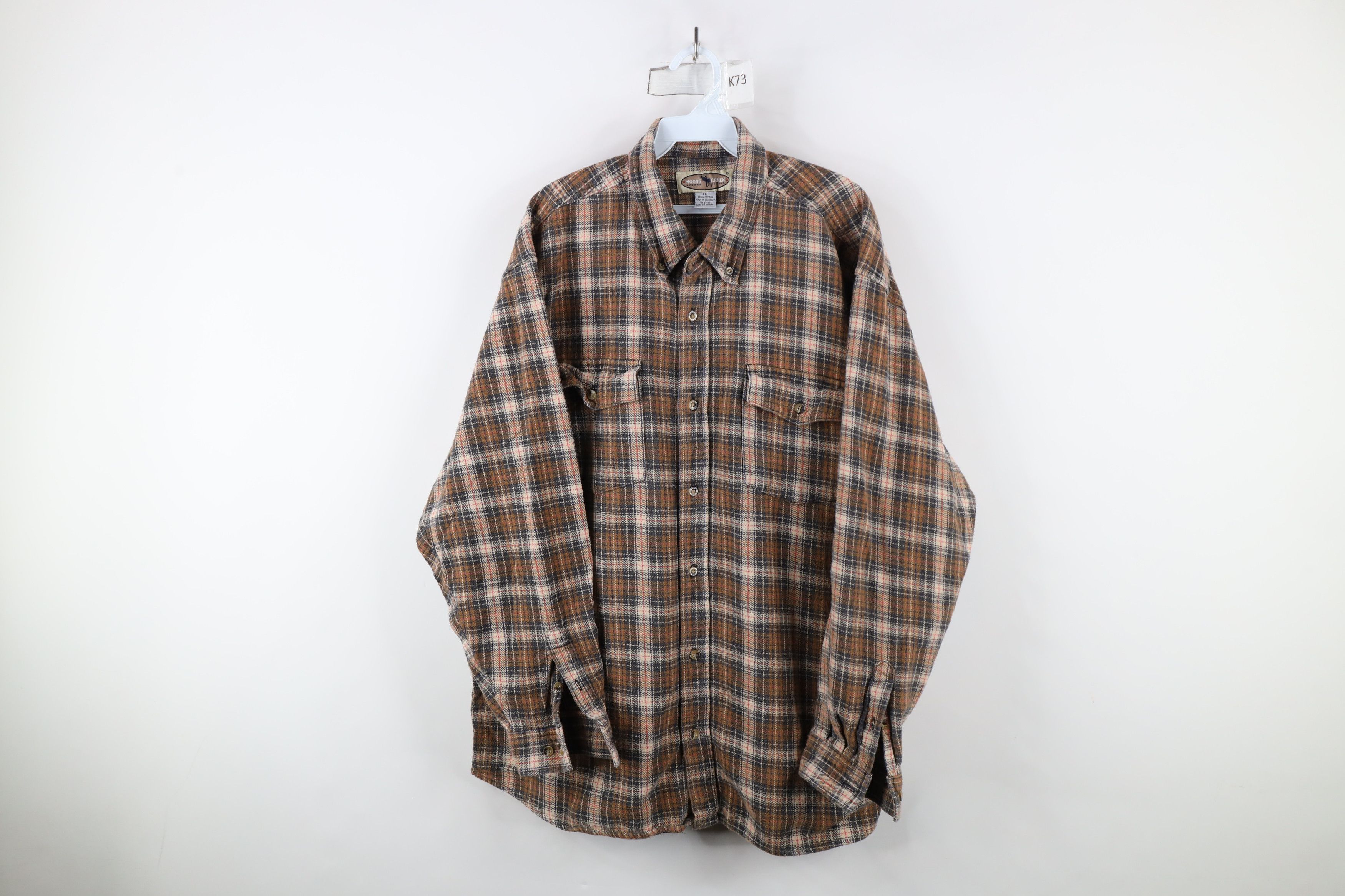 Vintage Vintage 90s Streetwear Heavyweight Flannel Button Down Shirt Size US XXL / EU 58 / 5 - 1 Thumbnail