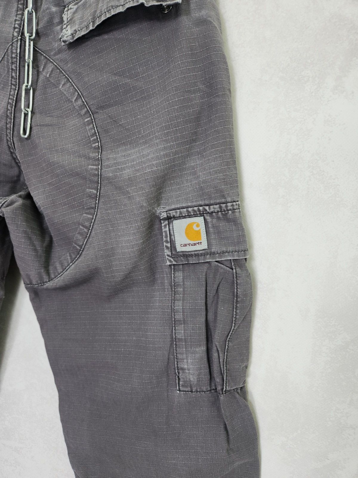 Carhartt × Carhartt Wip × Vintage Vintage 90s Carhartt Cargo Aviation Pants distressed 29x32 Size US 29 - 9 Thumbnail