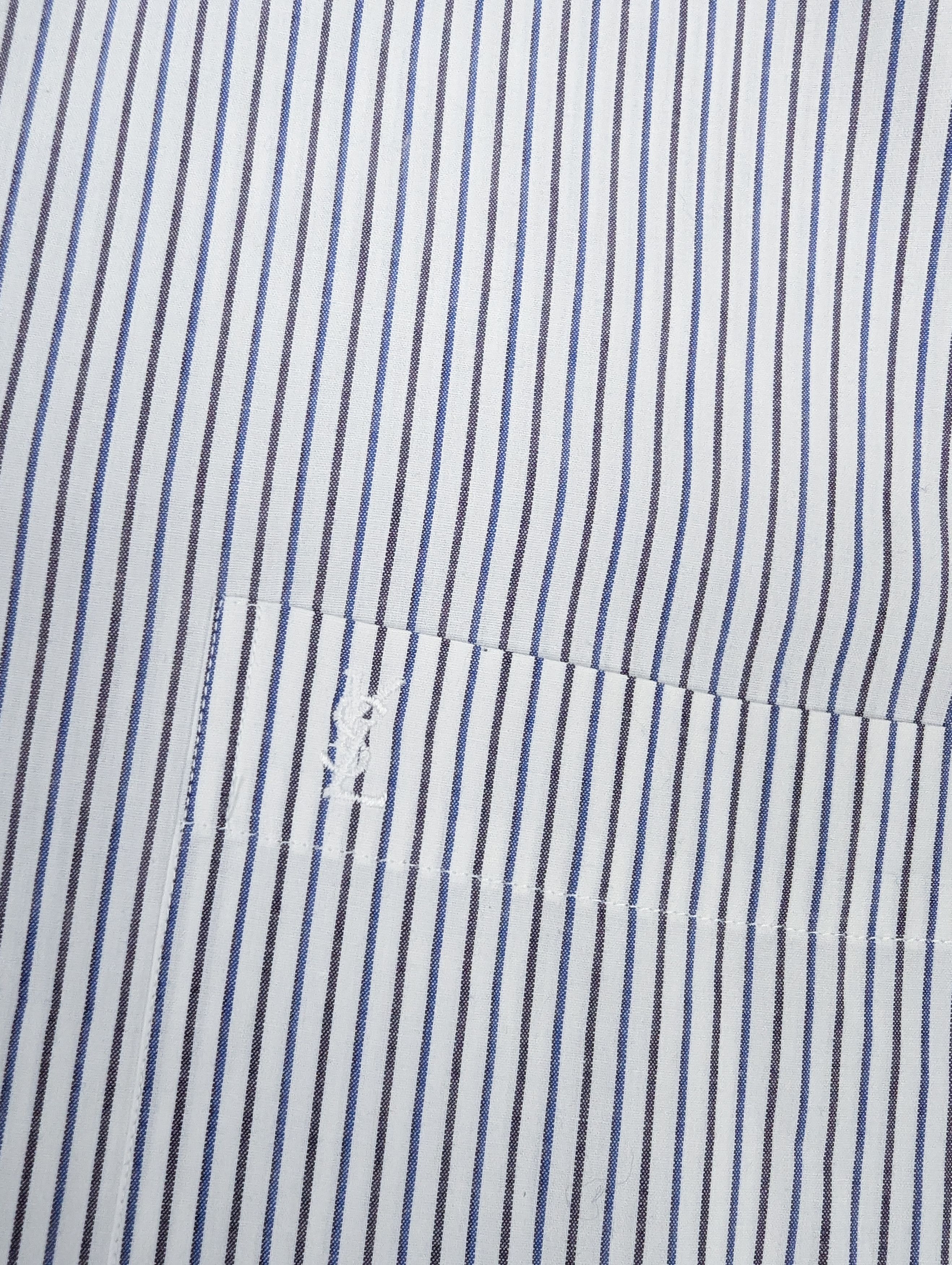 Yves Saint Laurent Yves Saint Laurent shirt white blue M Size US M / EU 48-50 / 2 - 6 Thumbnail
